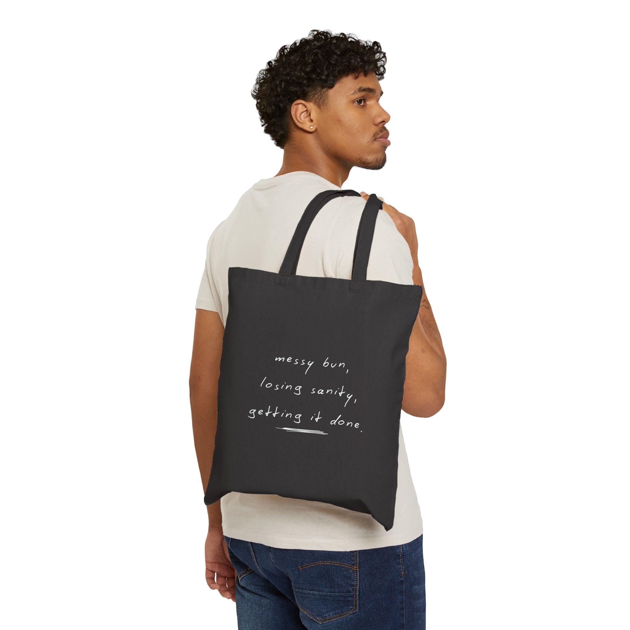 Messy Bun Tote Bag