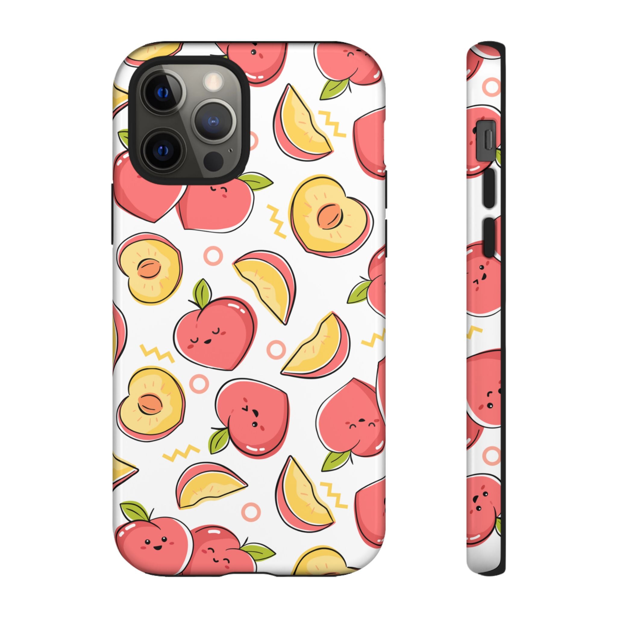 Phone Cases - Peach Patterned Tough Cases