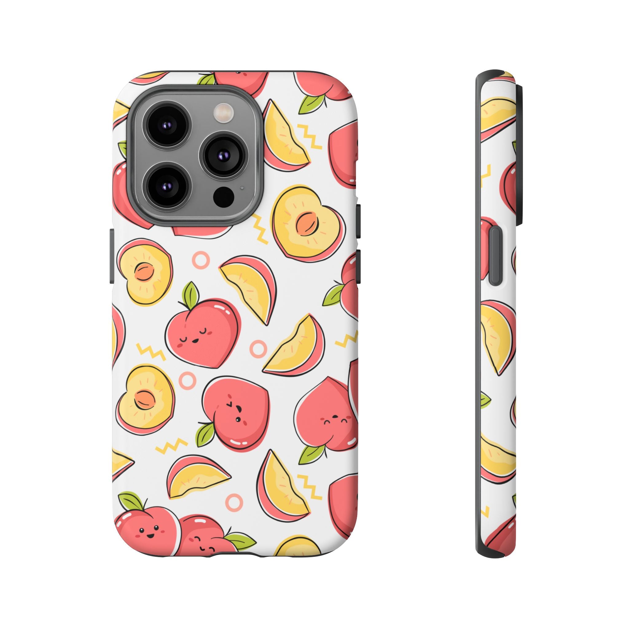 Phone Cases - Peach Patterned Tough Cases