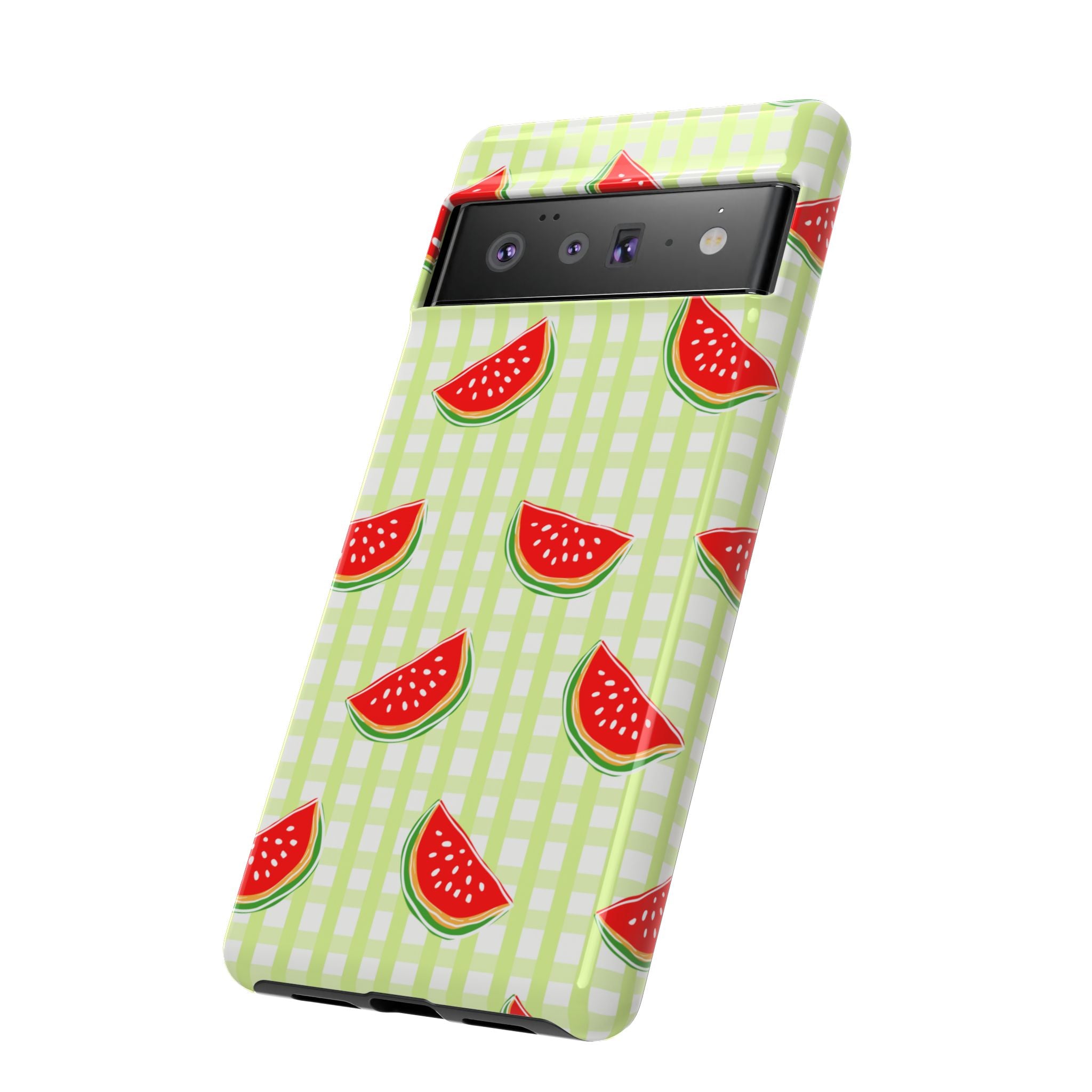 Green Plaided Pattern Watermelon