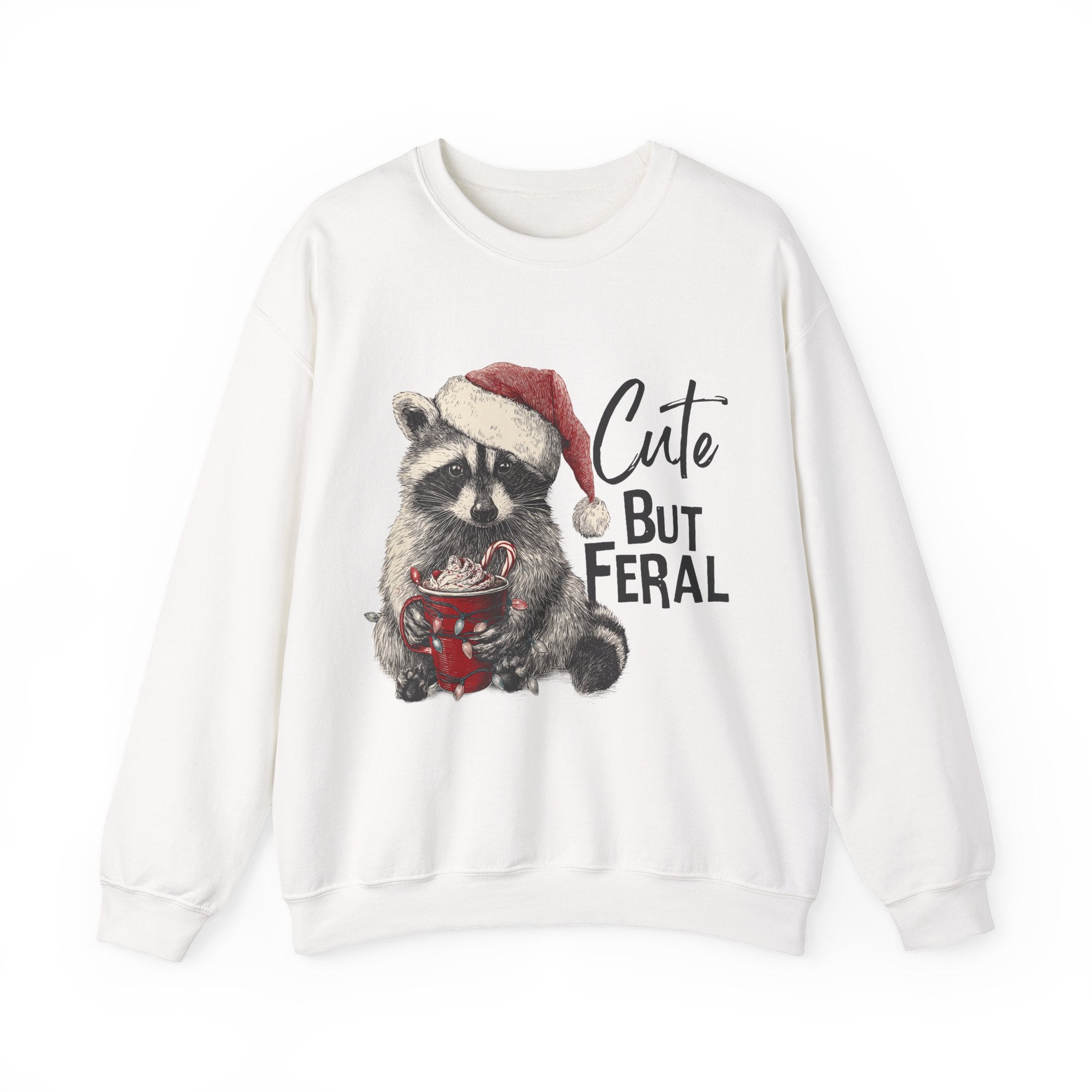 Cute But Feral Christmas Sweatshirt