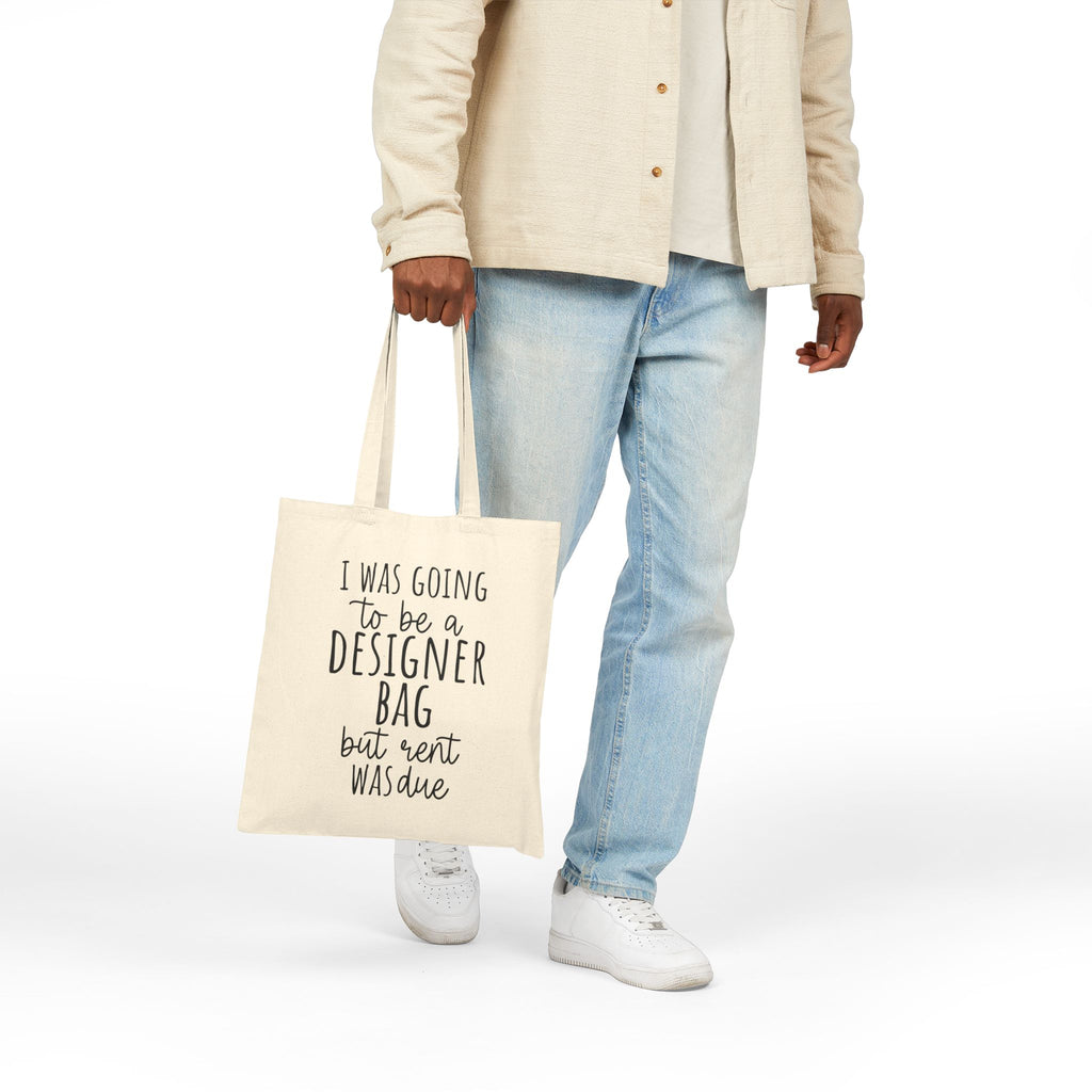 Designer Bag Quote Cotton Tote