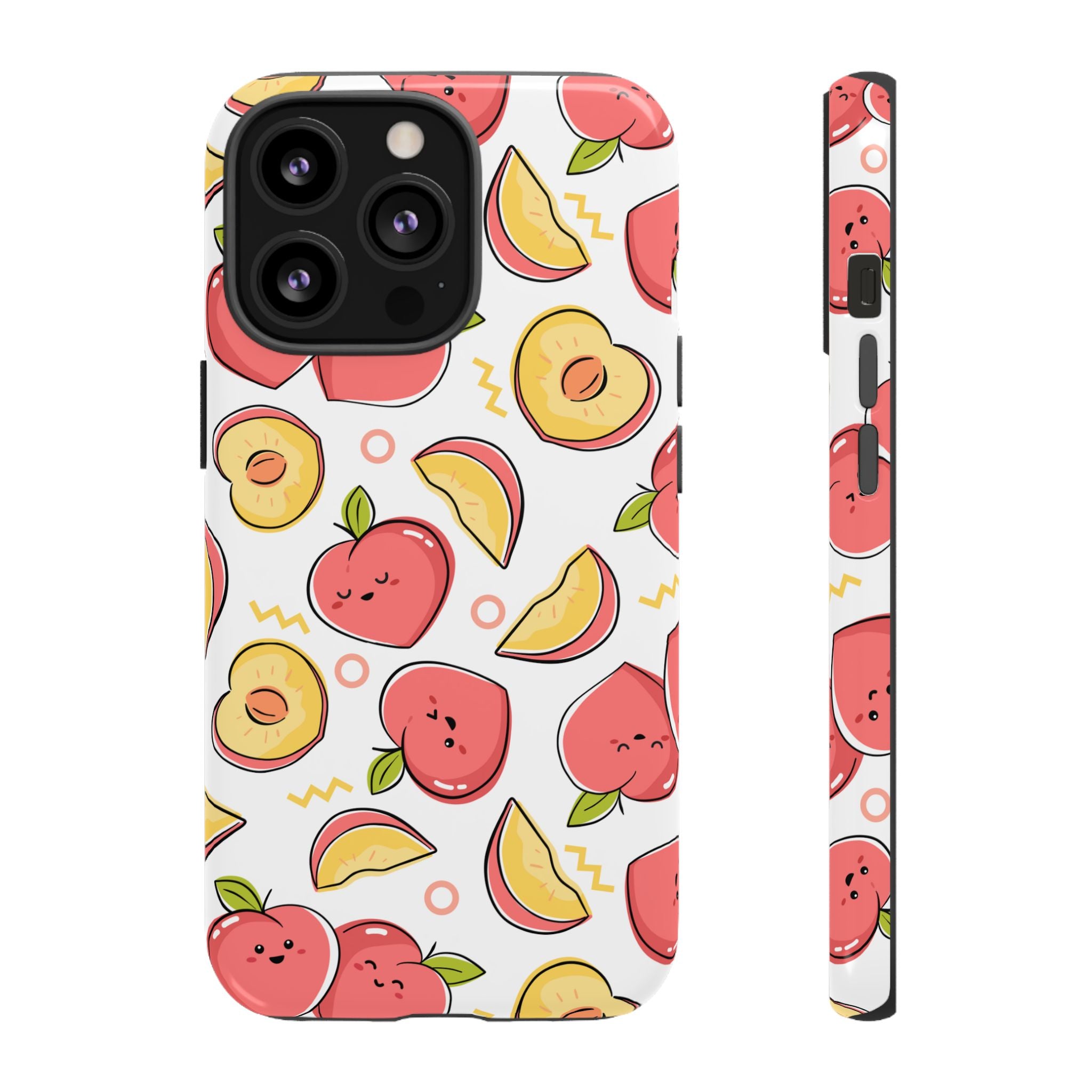 Phone Cases - Peach Patterned Tough Cases