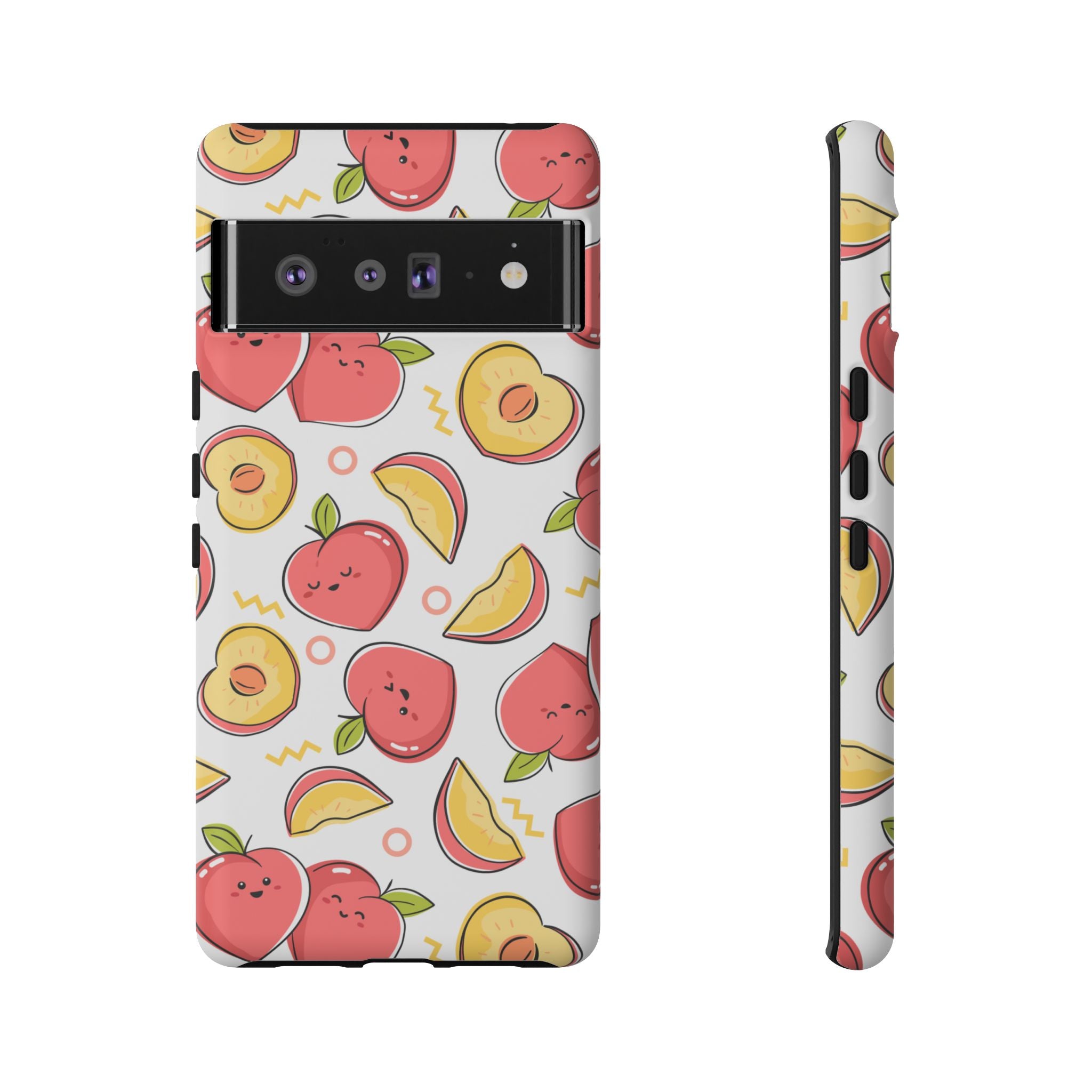 Phone Cases - Peach Patterned Tough Cases