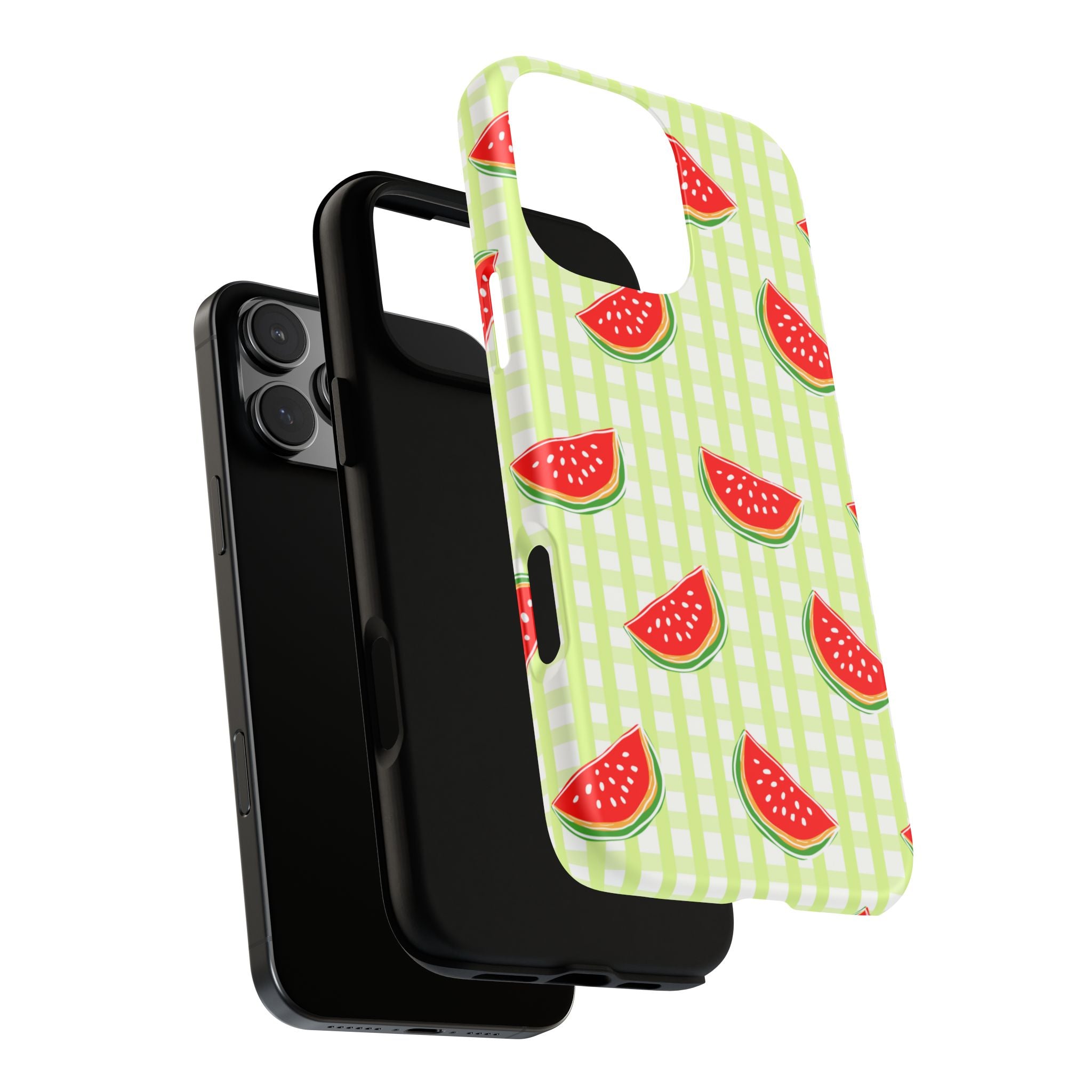 Green Plaided Pattern Watermelon