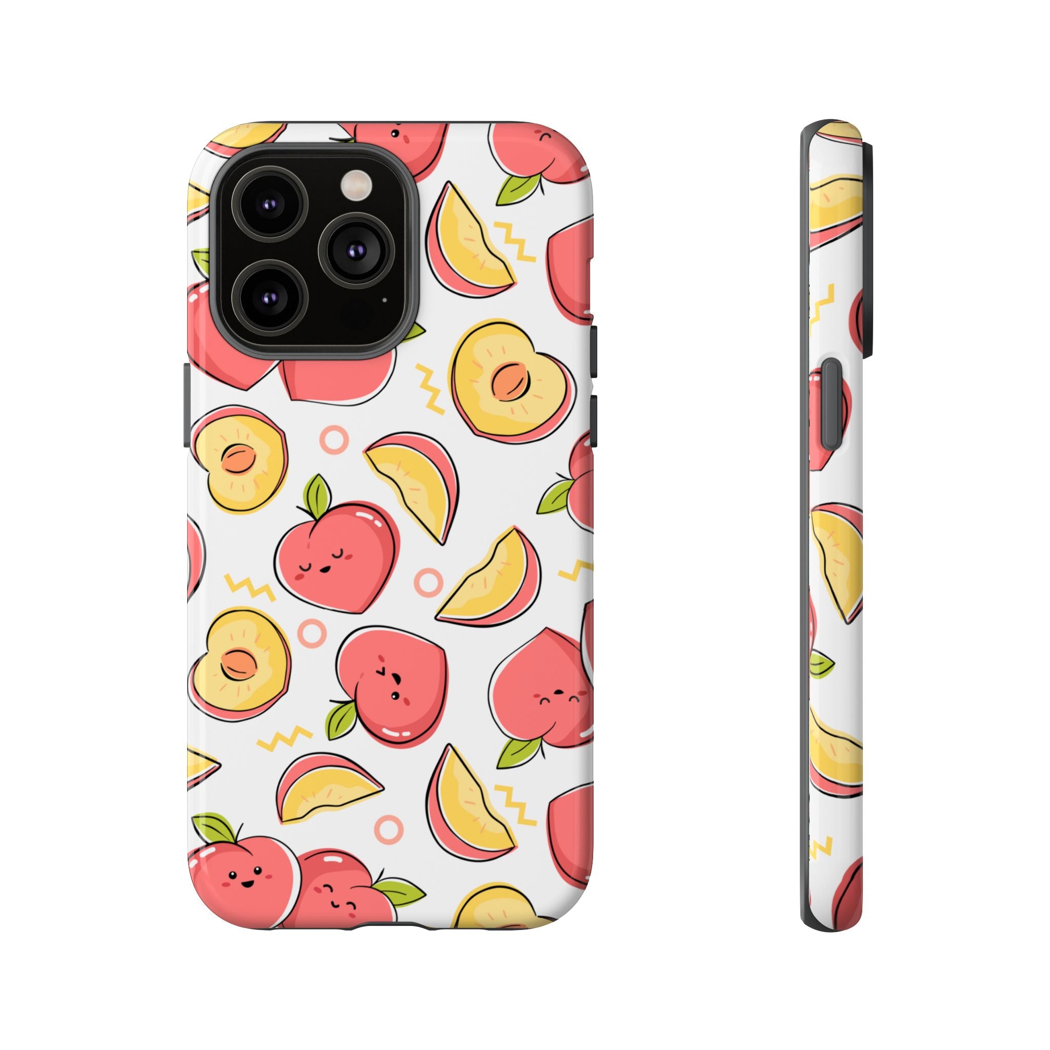 Phone Cases - Peach Patterned Tough Cases