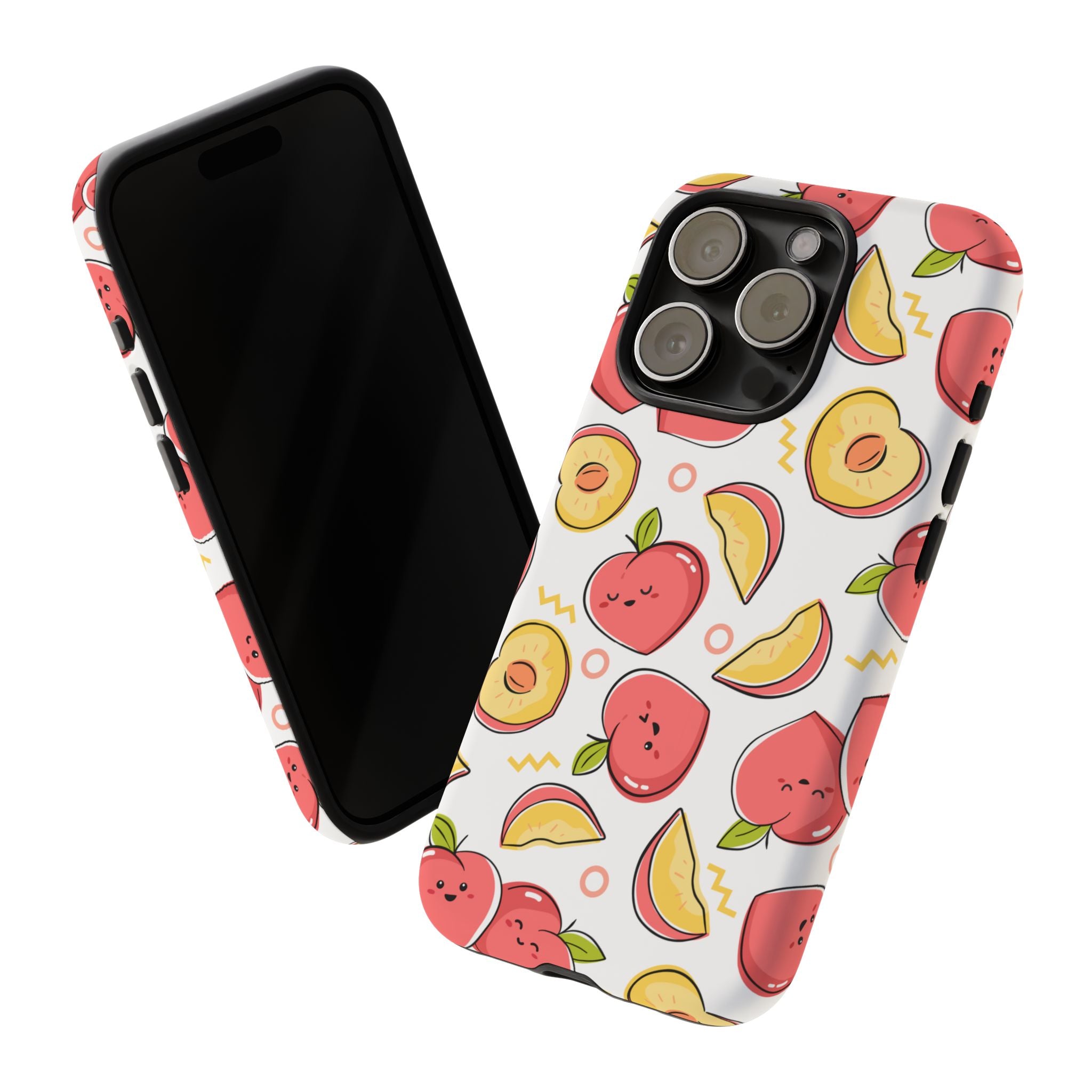 Phone Cases - Peach Patterned Tough Cases
