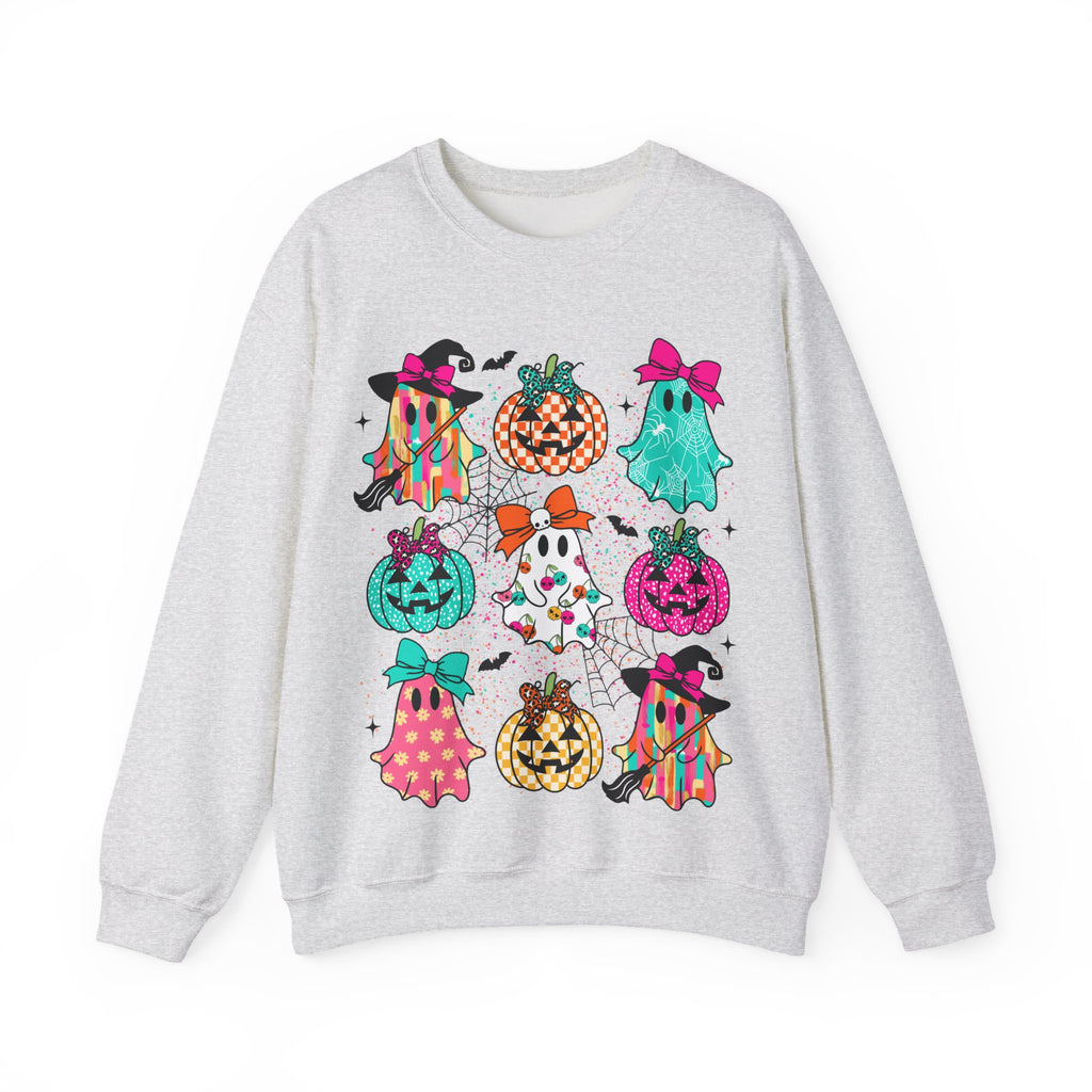 Halloween Ghosts & Pumpkins Crewneck Sweatshirt