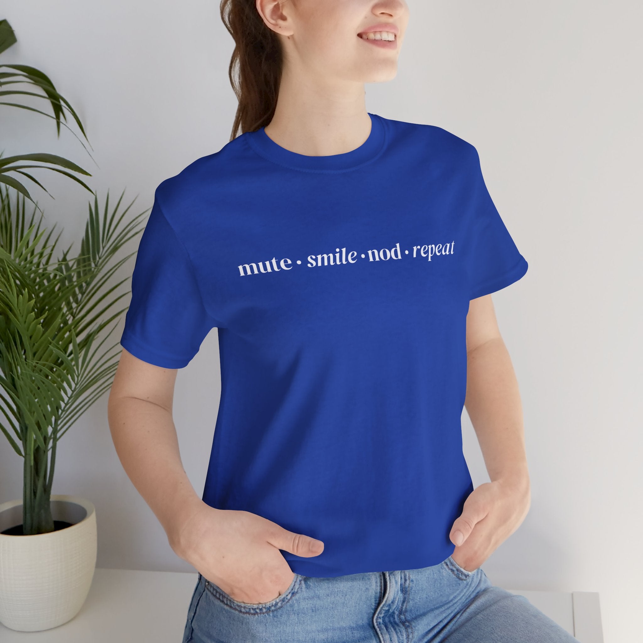 Mute Smile Nod Repeat Tee