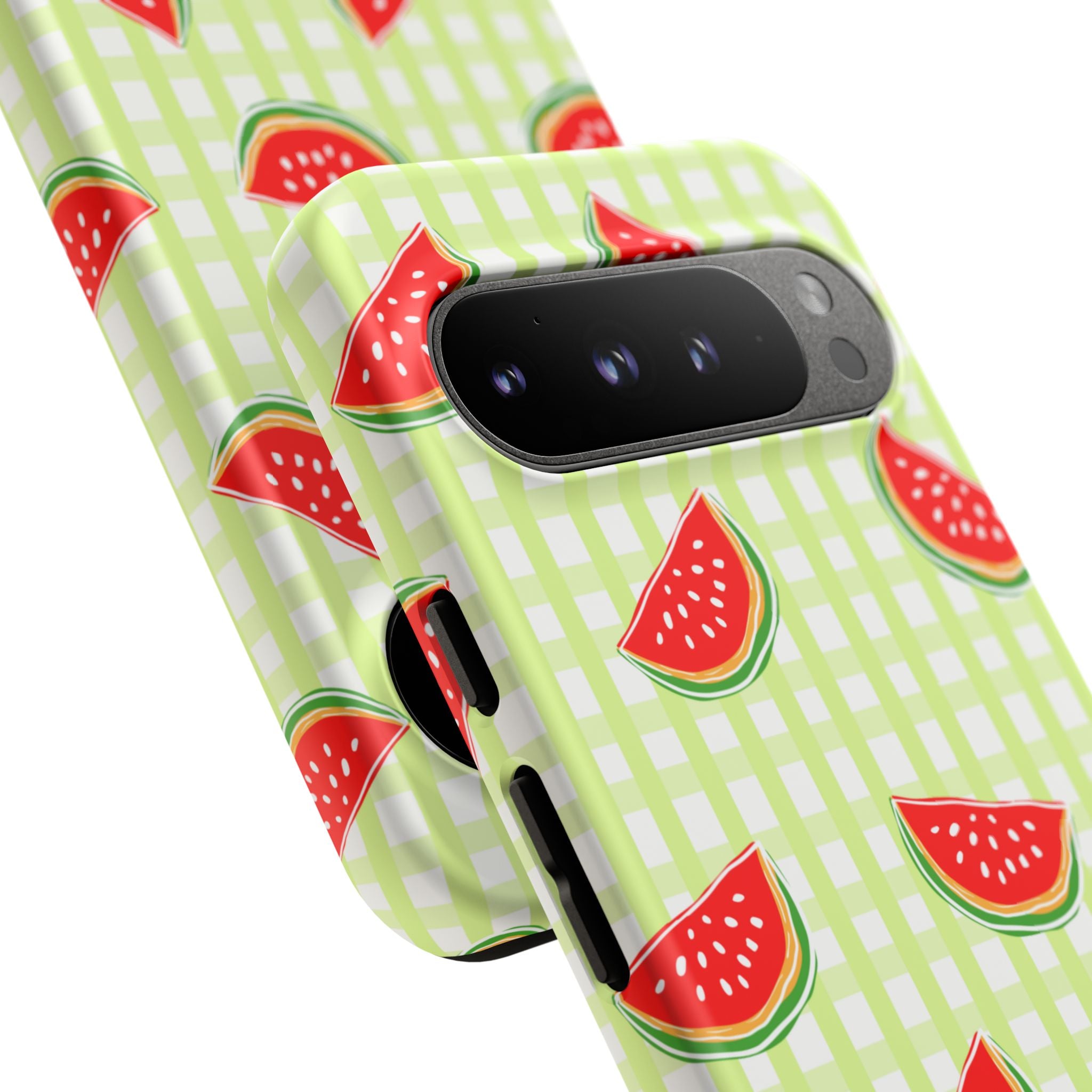 Green Plaided Pattern Watermelon