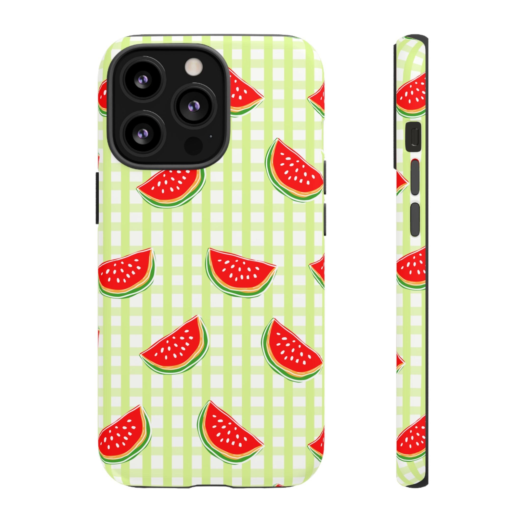 Green Plaided Pattern Watermelon