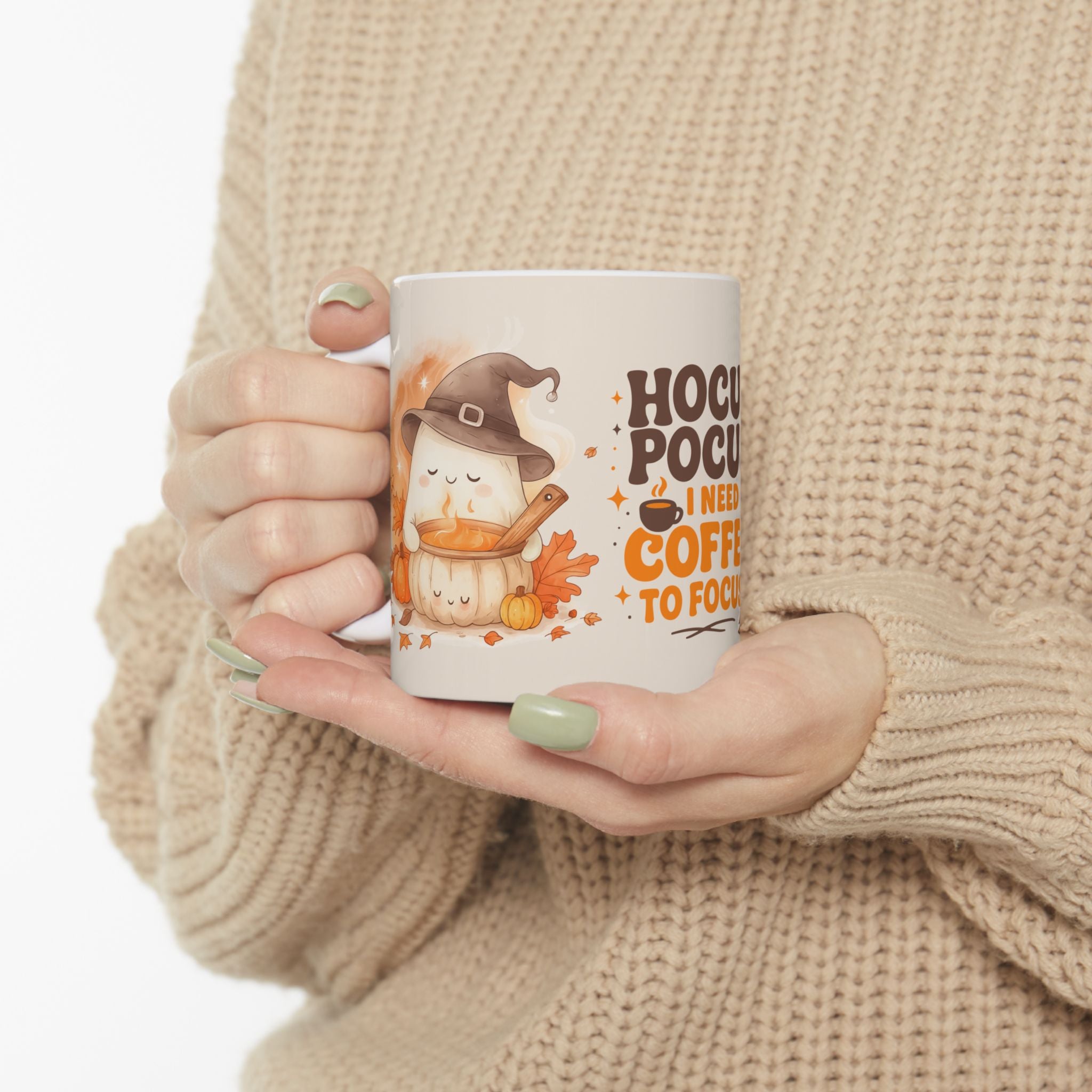 Spooky Coffee Mug with Hocus Pocus Design