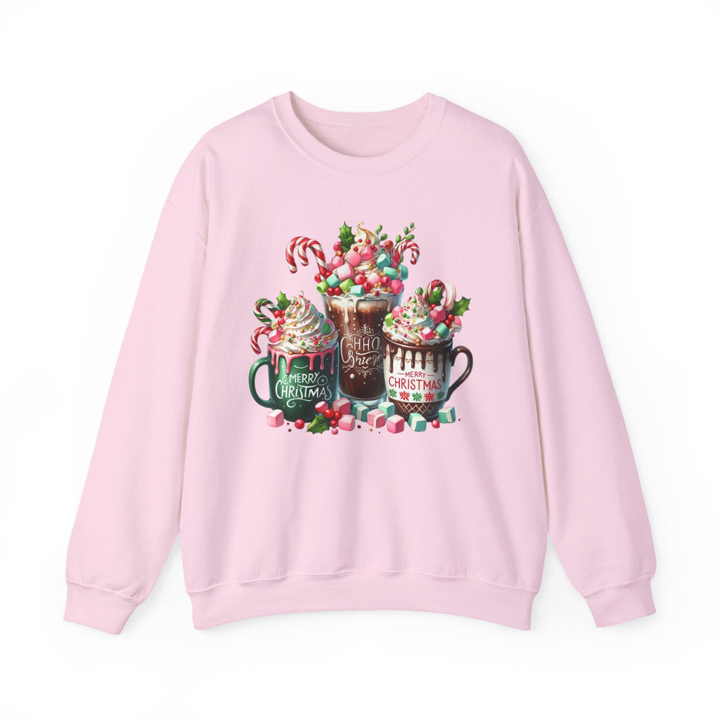 Cozy Holiday Sweatshirt with Hot Cocoa