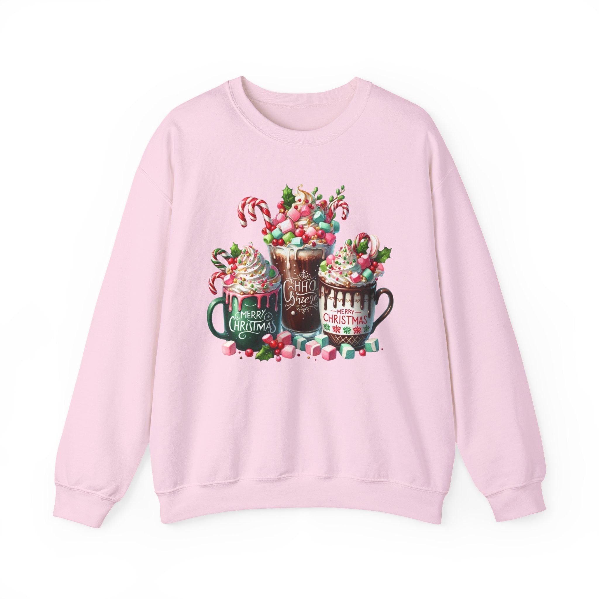 Cozy Holiday Sweatshirt with Hot Cocoa