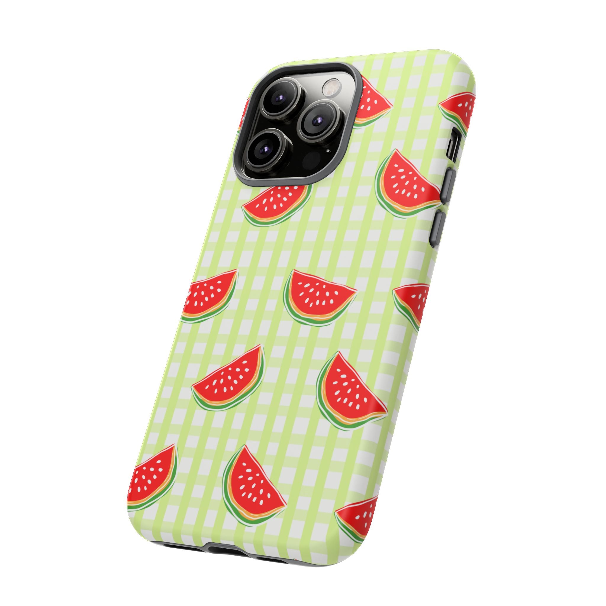 Green Plaided Pattern Watermelon