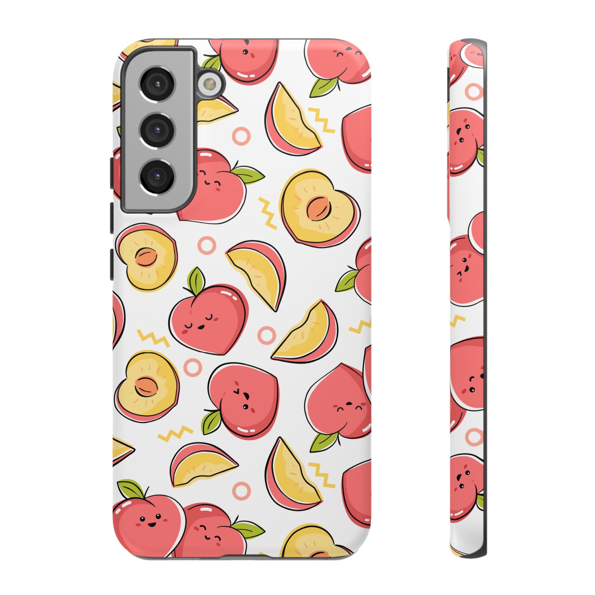 Phone Cases - Peach Patterned Tough Cases