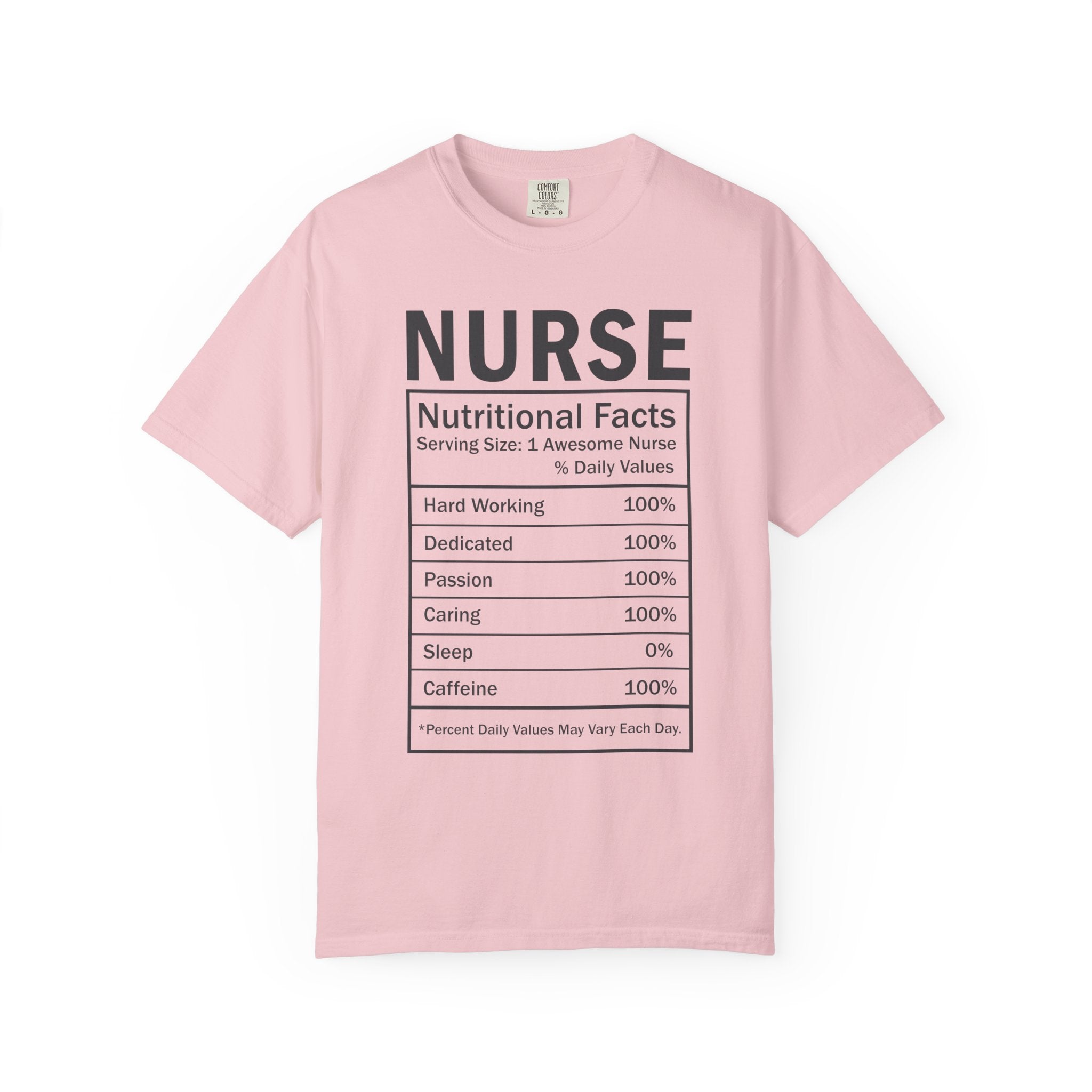 Nurse Nutritional Facts T-shirt