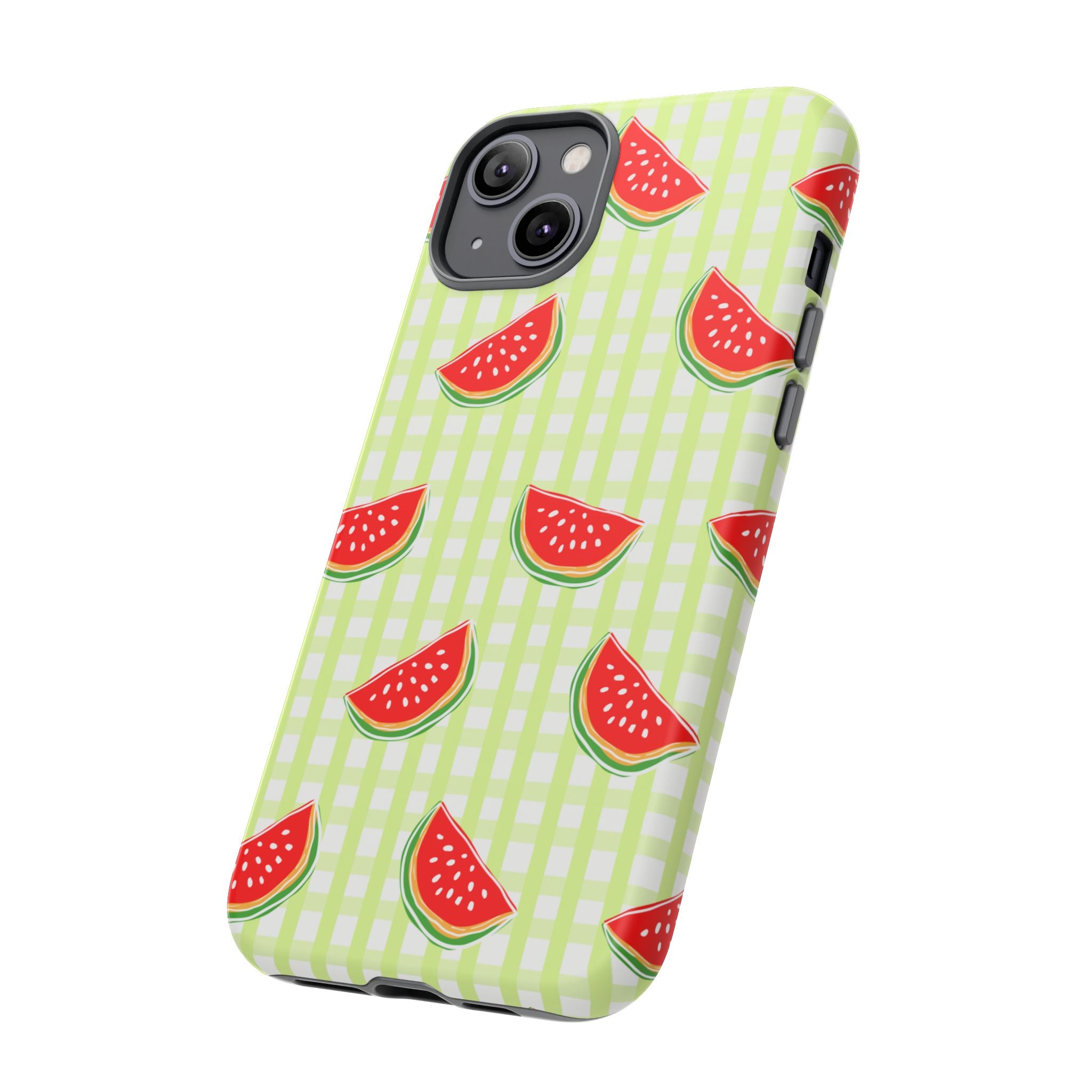 Green Plaided Pattern Watermelon