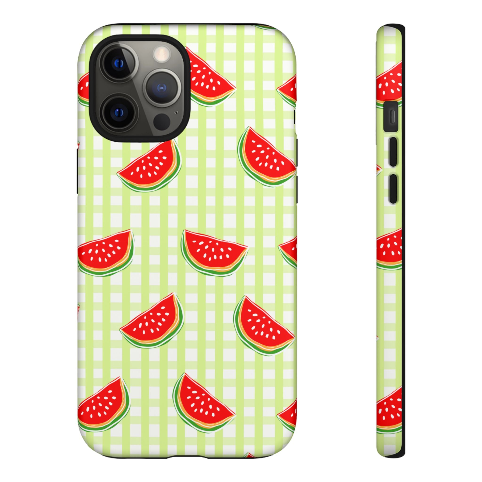 Green Plaided Pattern Watermelon
