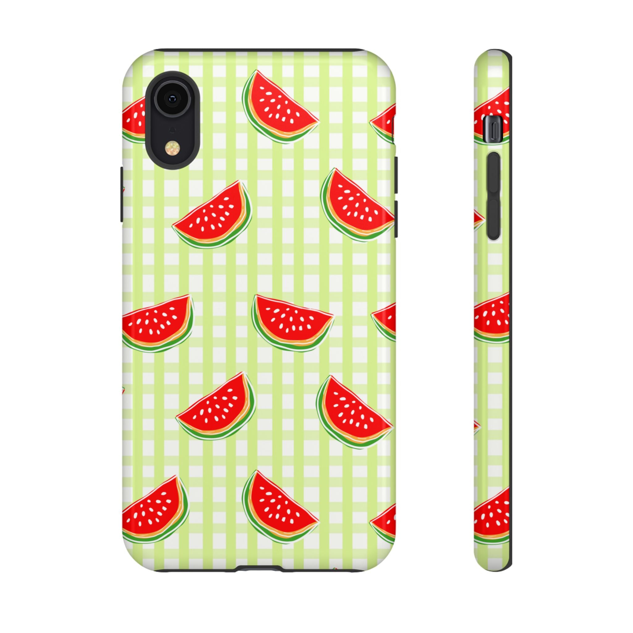 Green Plaided Pattern Watermelon