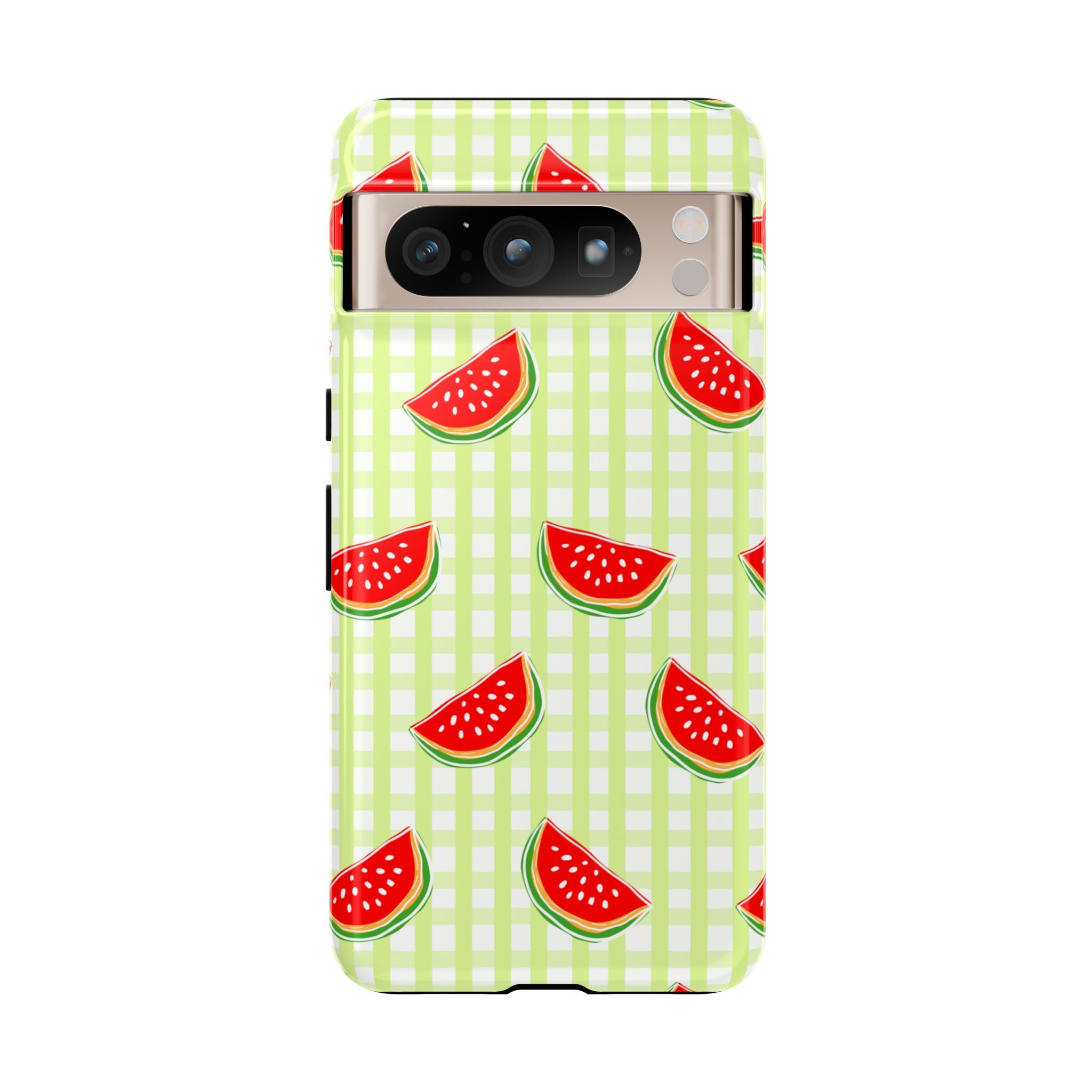 Green Plaided Pattern Watermelon