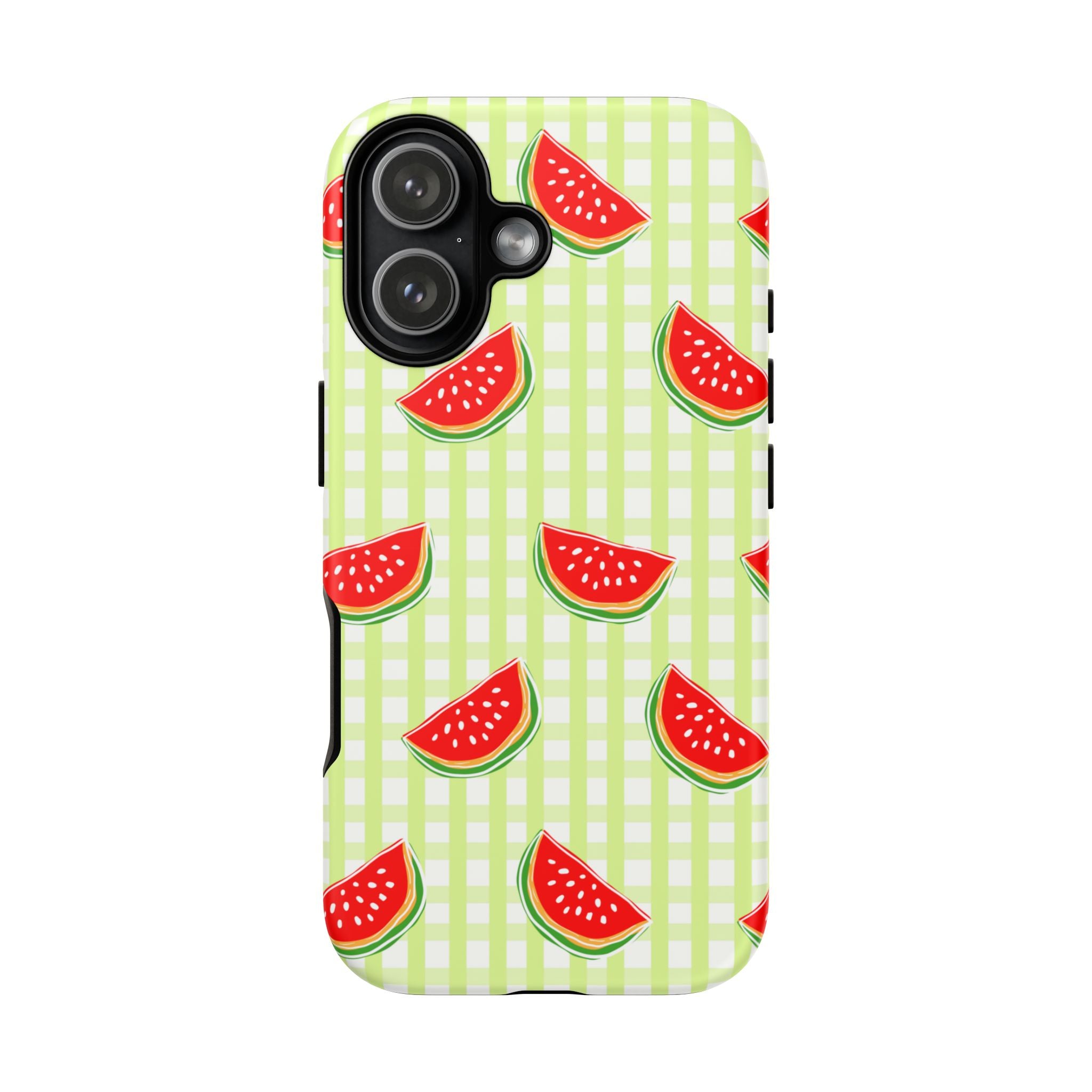 Green Plaided Pattern Watermelon
