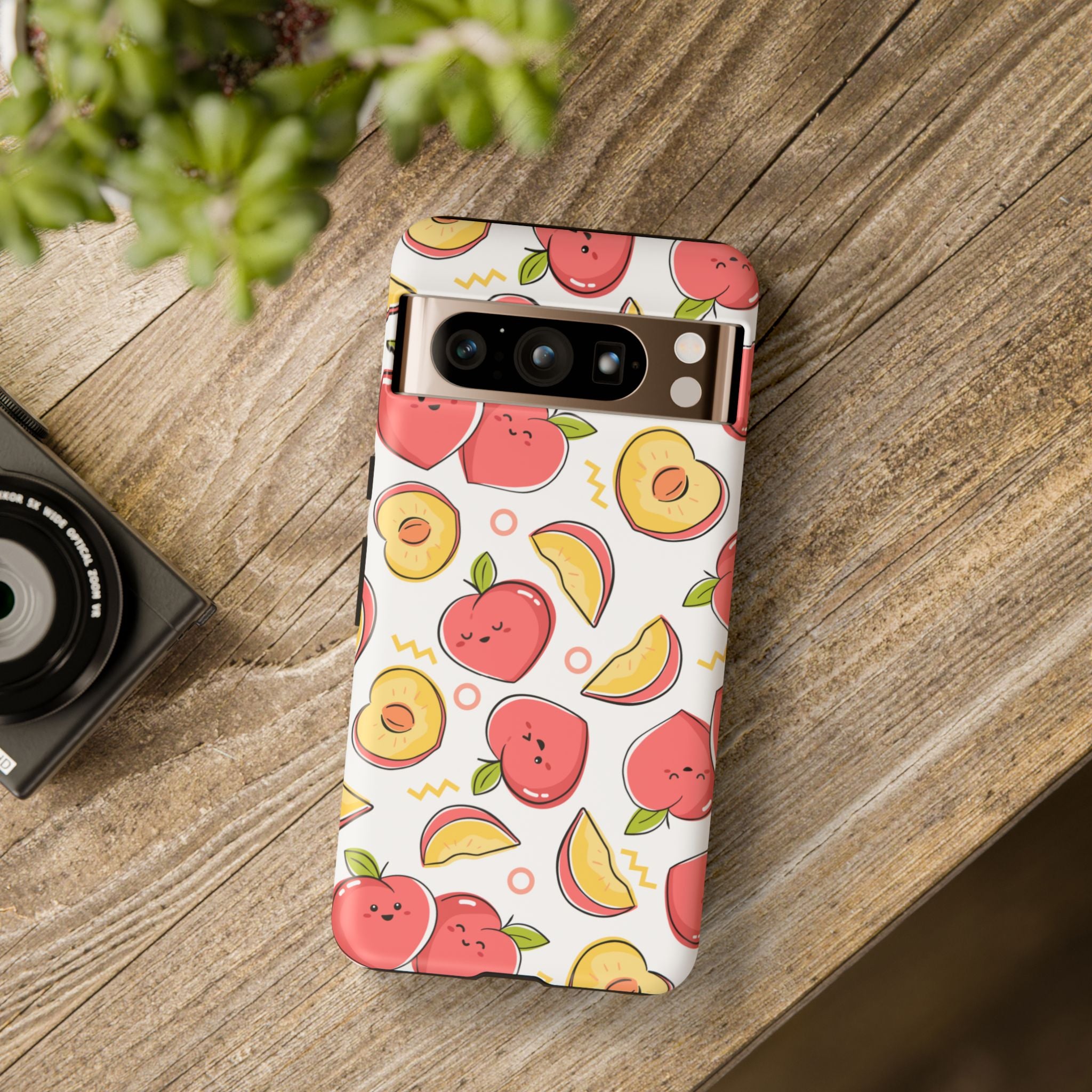 Phone Cases - Peach Patterned Tough Cases