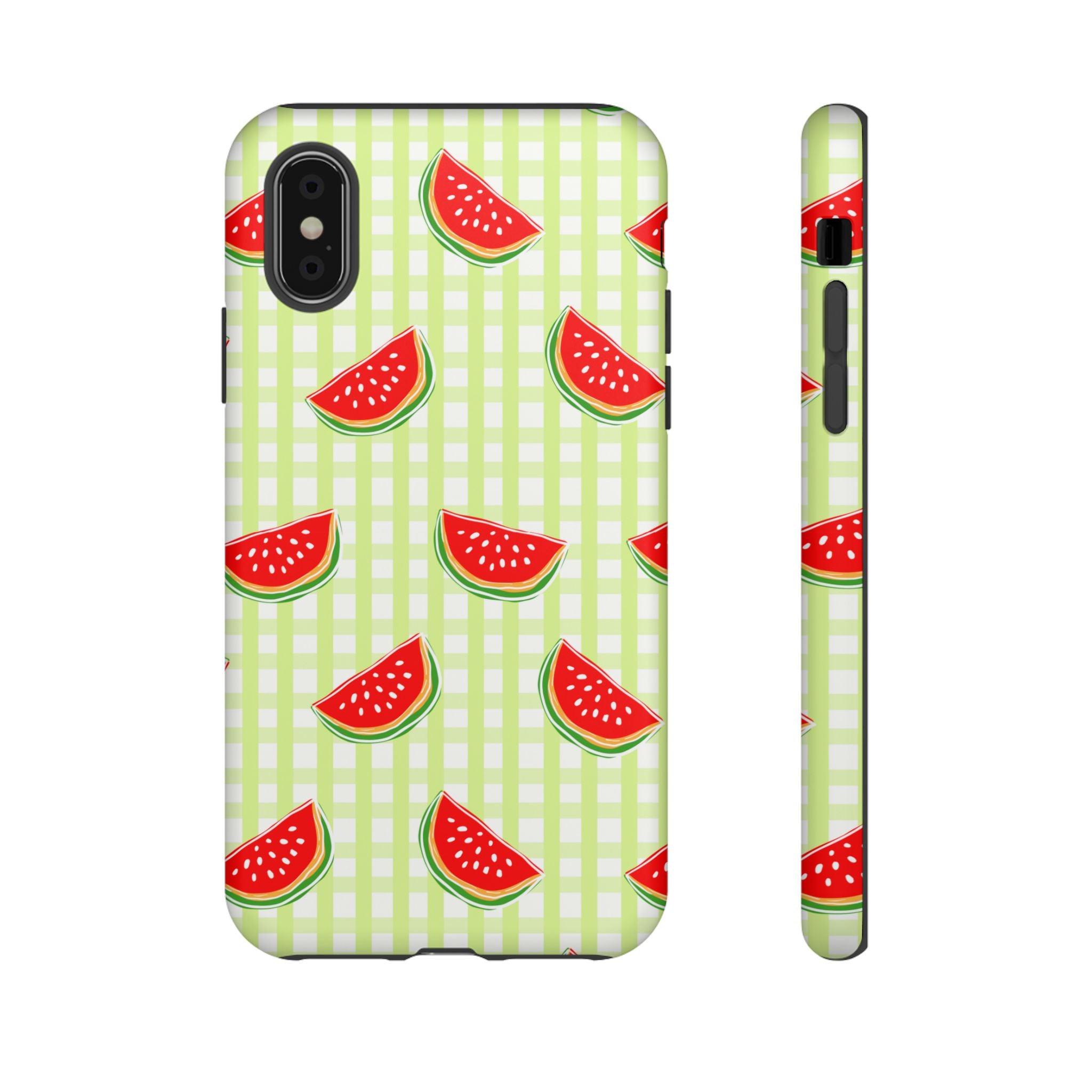 Green Plaided Pattern Watermelon