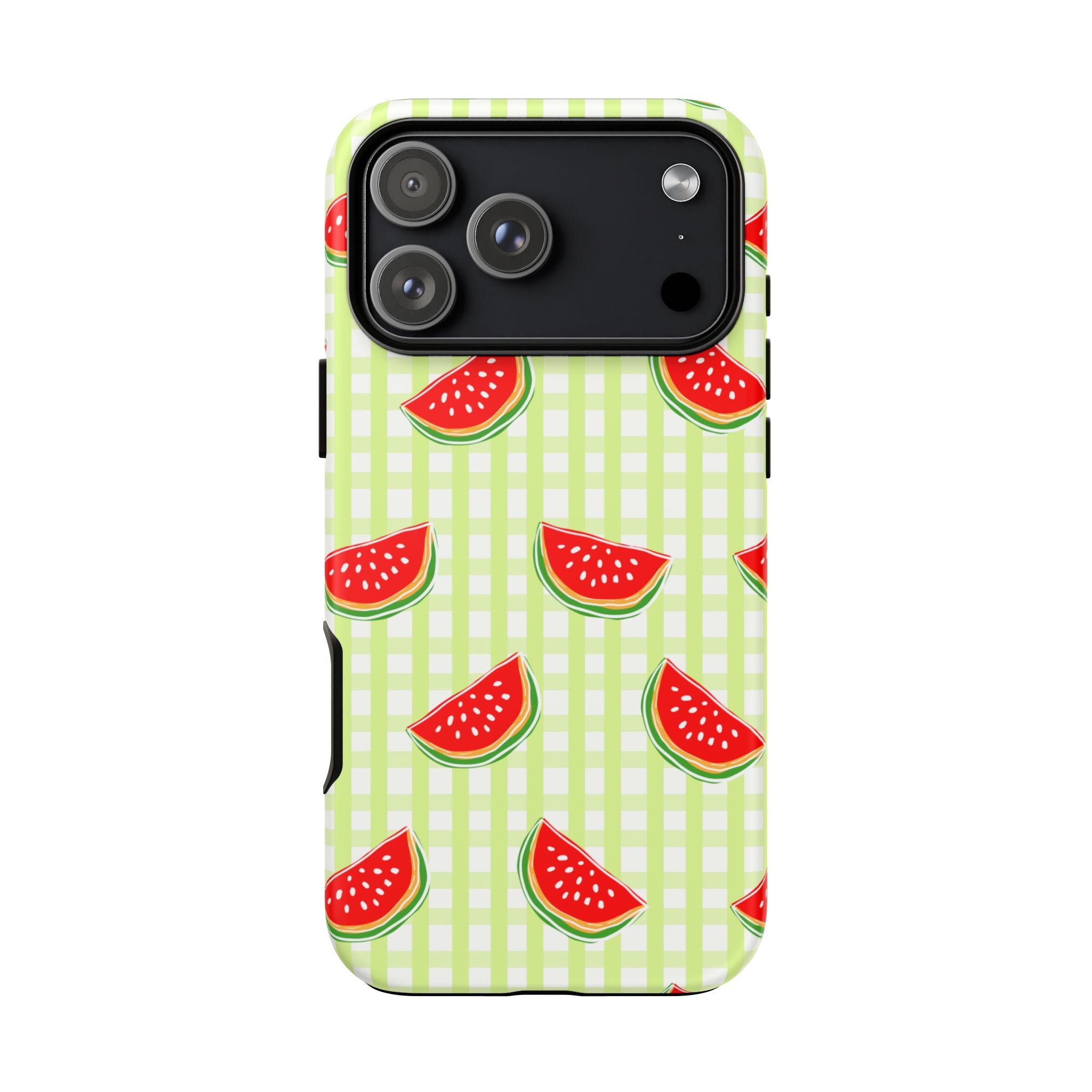 Green Plaided Pattern Watermelon
