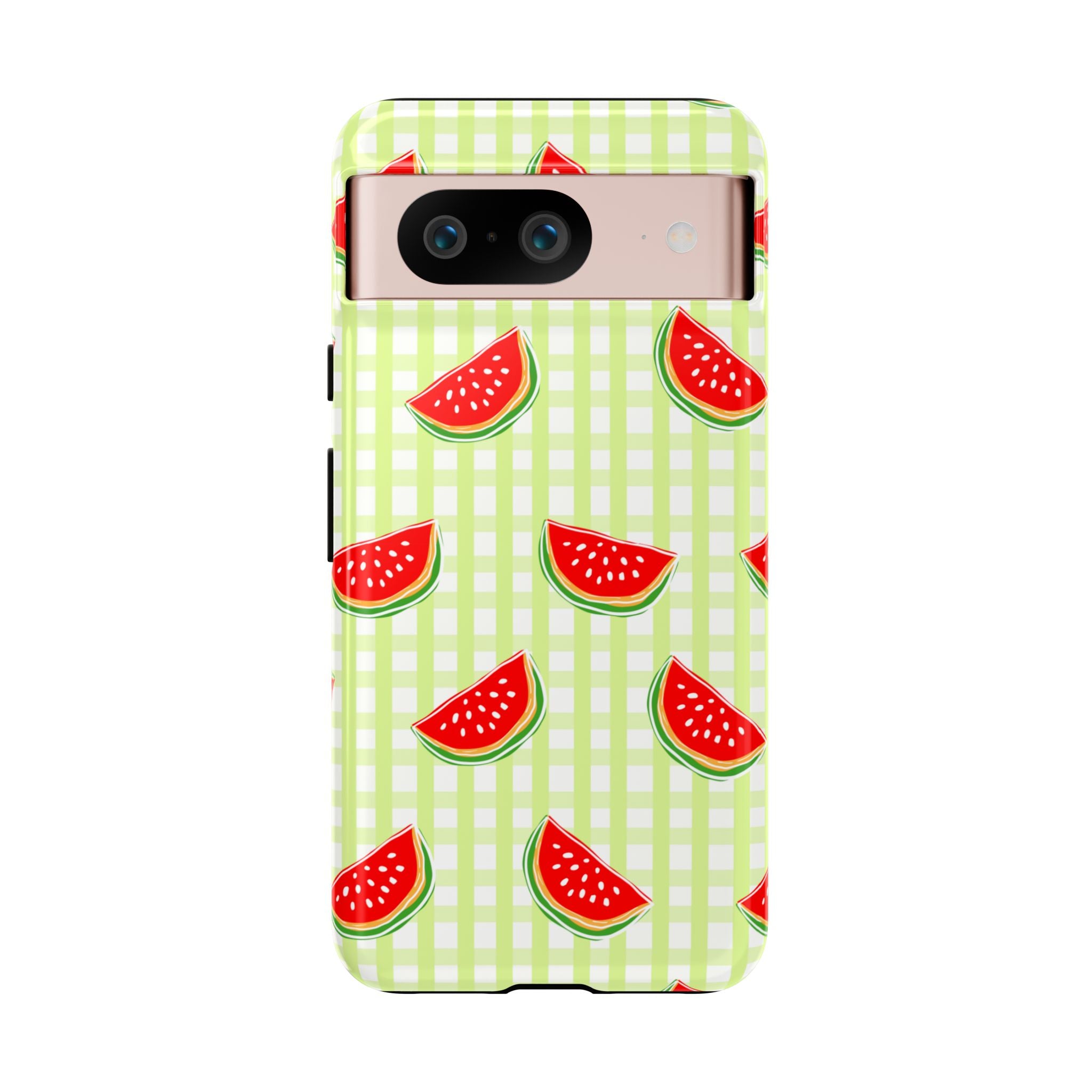 Green Plaided Pattern Watermelon