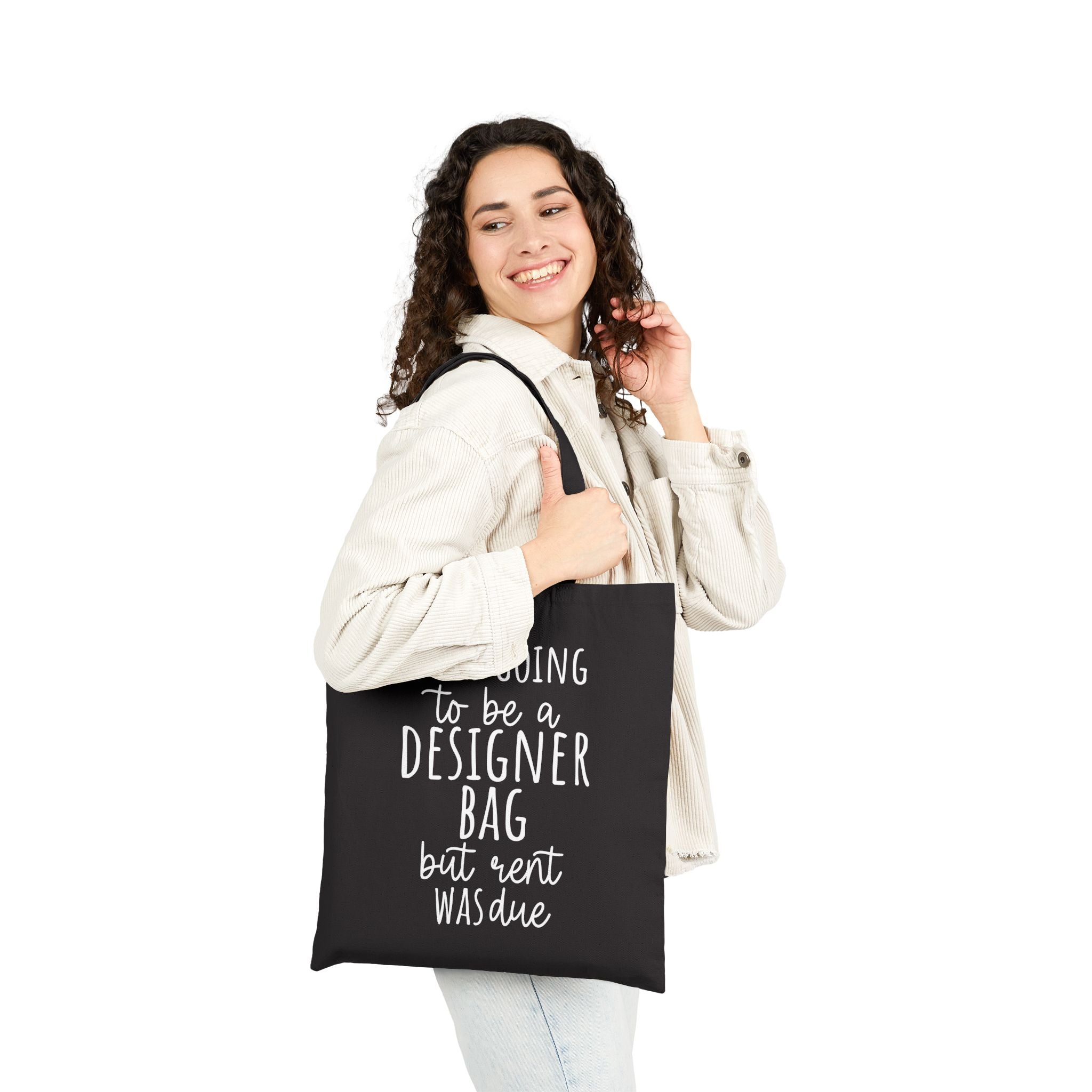 Designer Bag Quote Cotton Tote