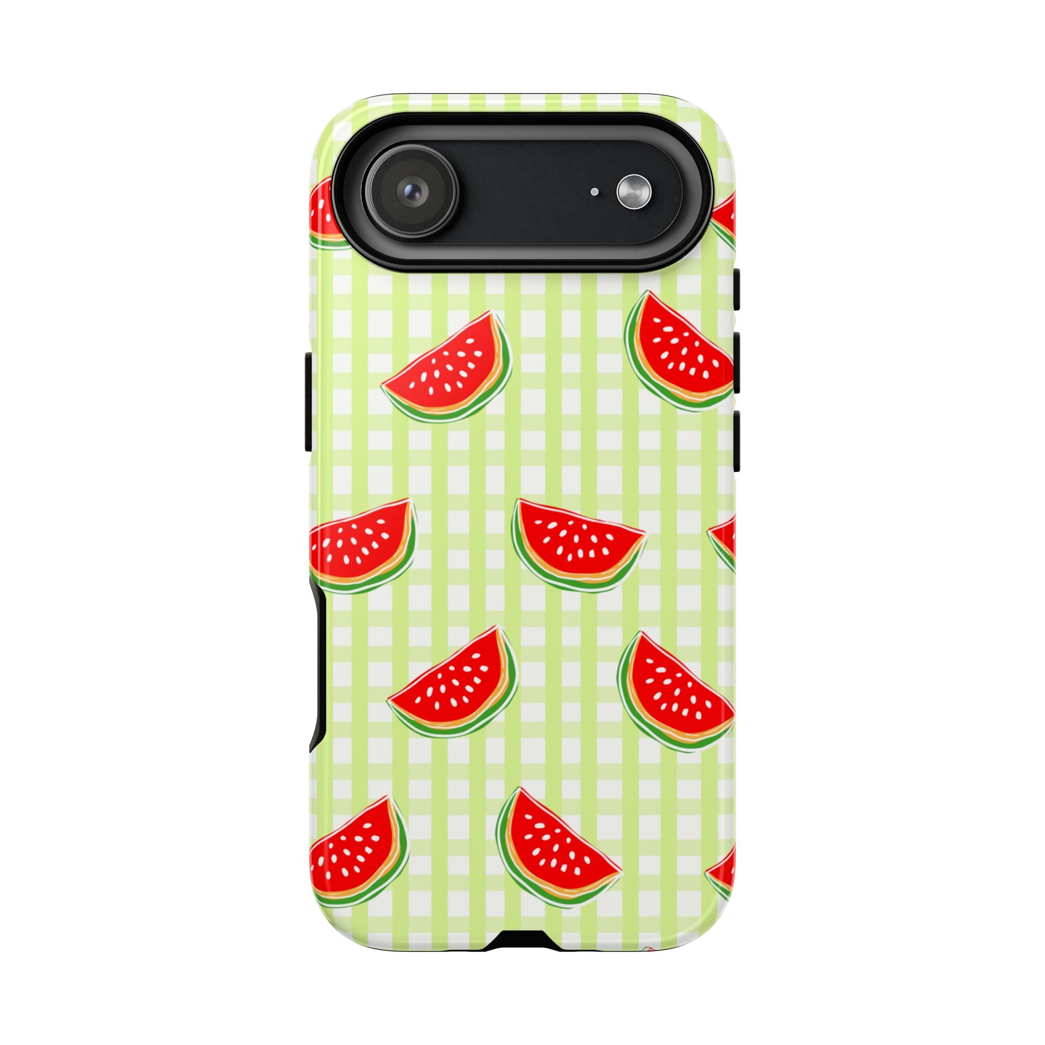 Green Plaided Pattern Watermelon
