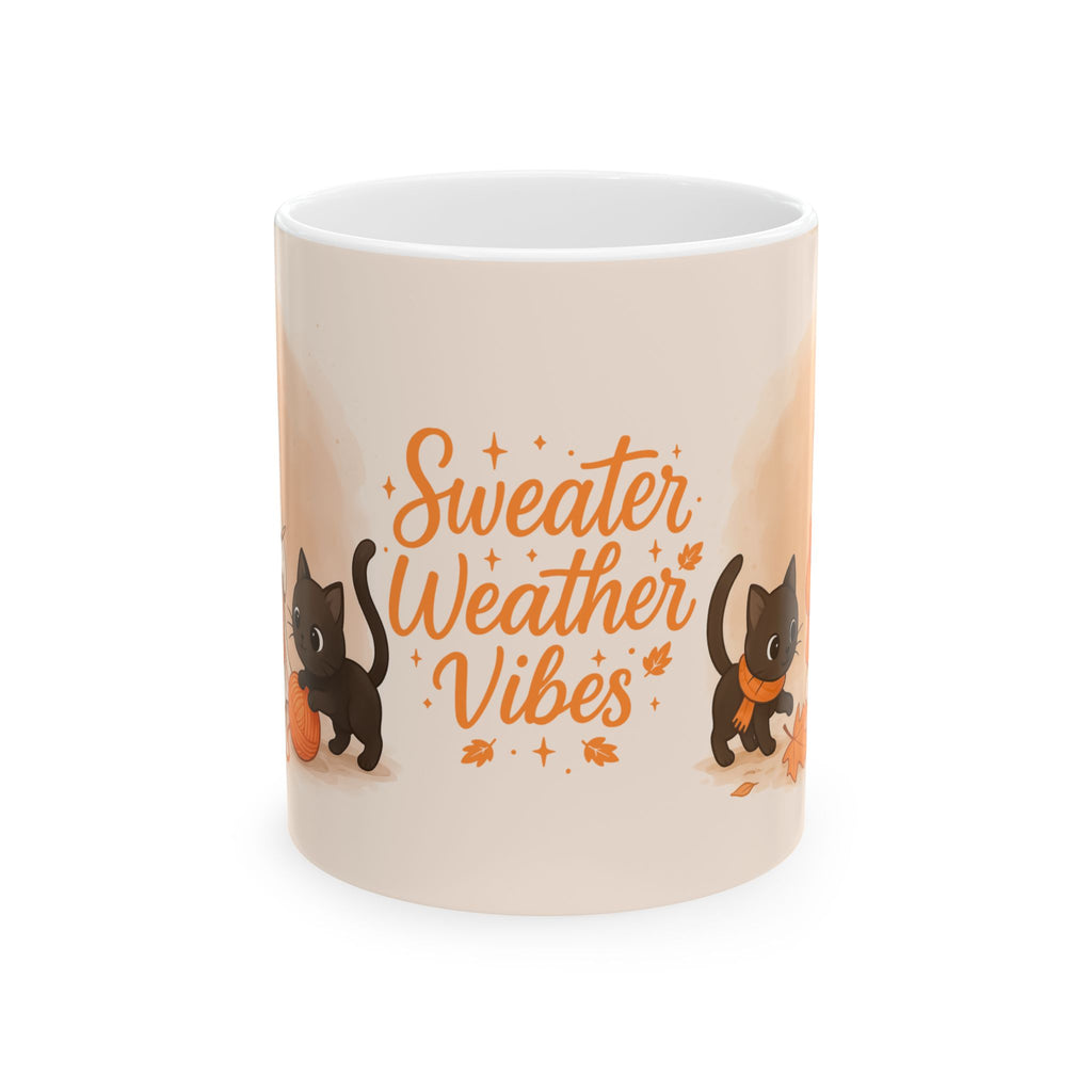 Cozy Cat-Themed Ceramic Mug