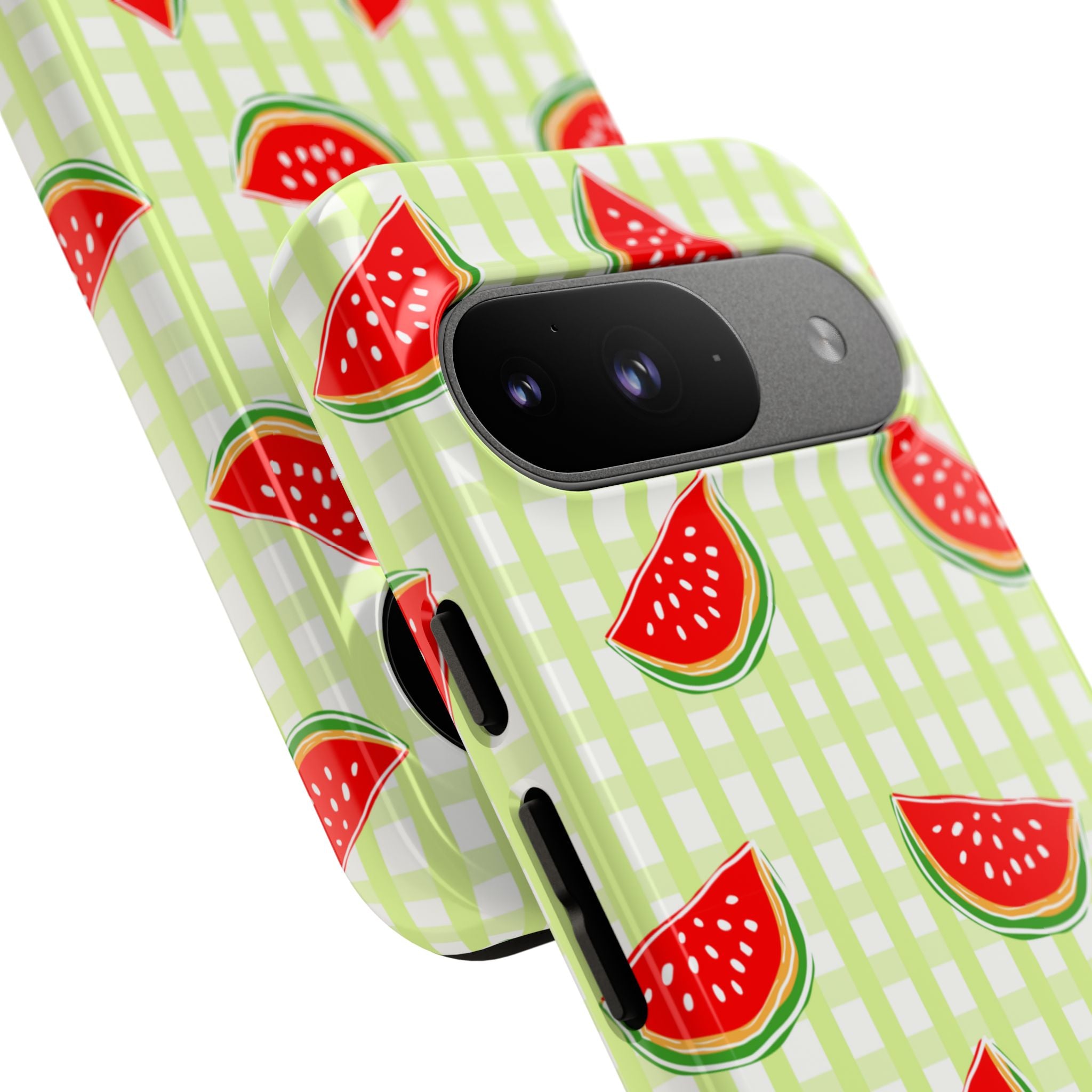 Green Plaided Pattern Watermelon