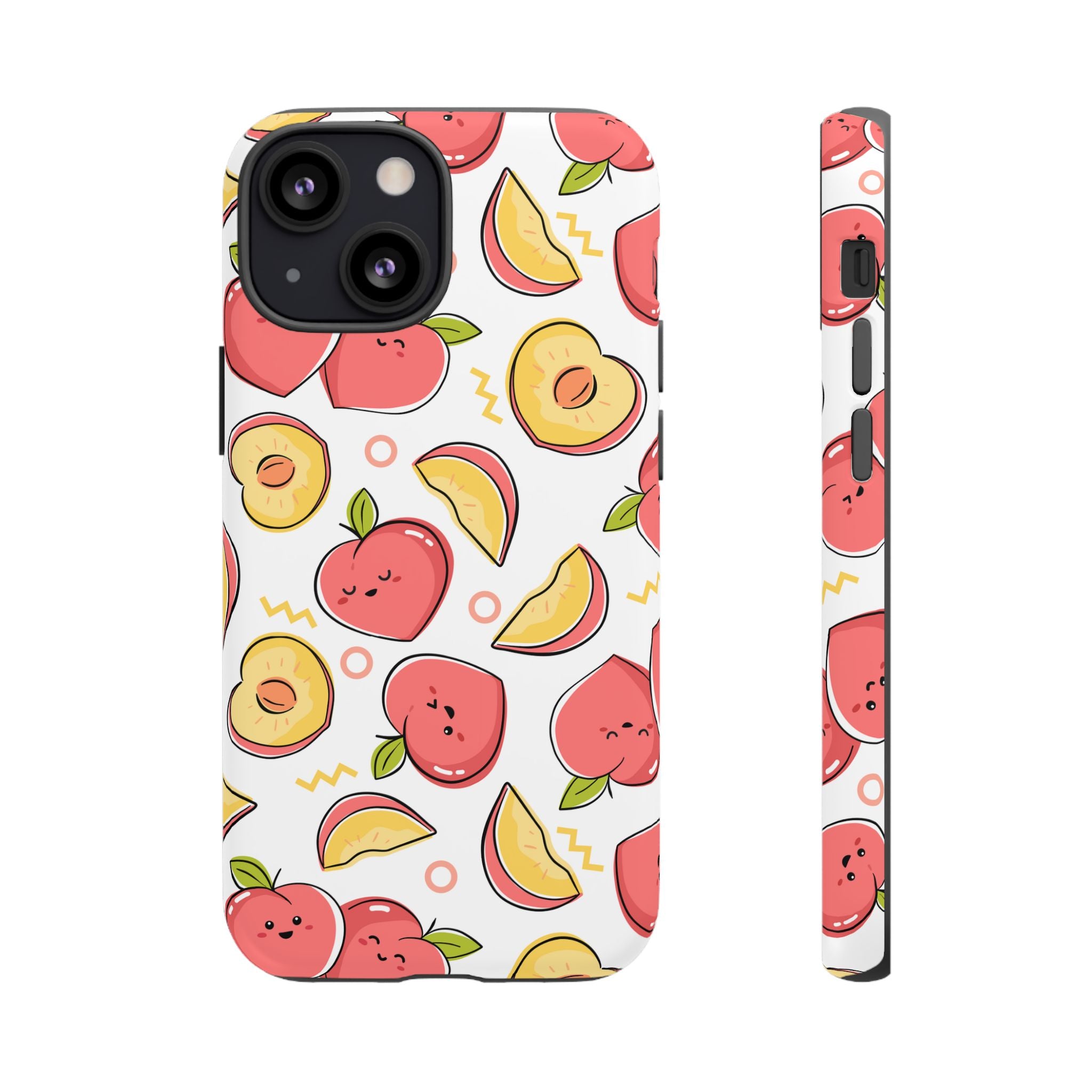 Phone Cases - Peach Patterned Tough Cases