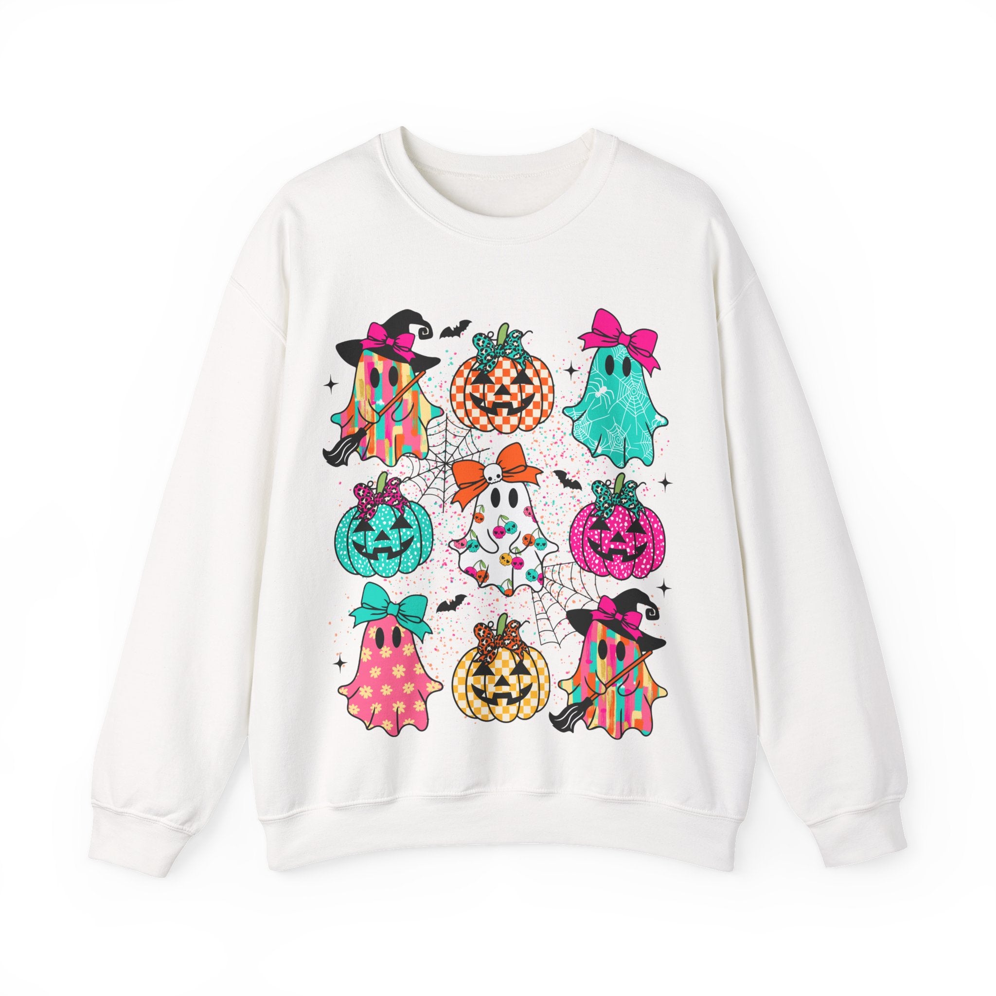 Halloween Ghosts & Pumpkins Crewneck Sweatshirt