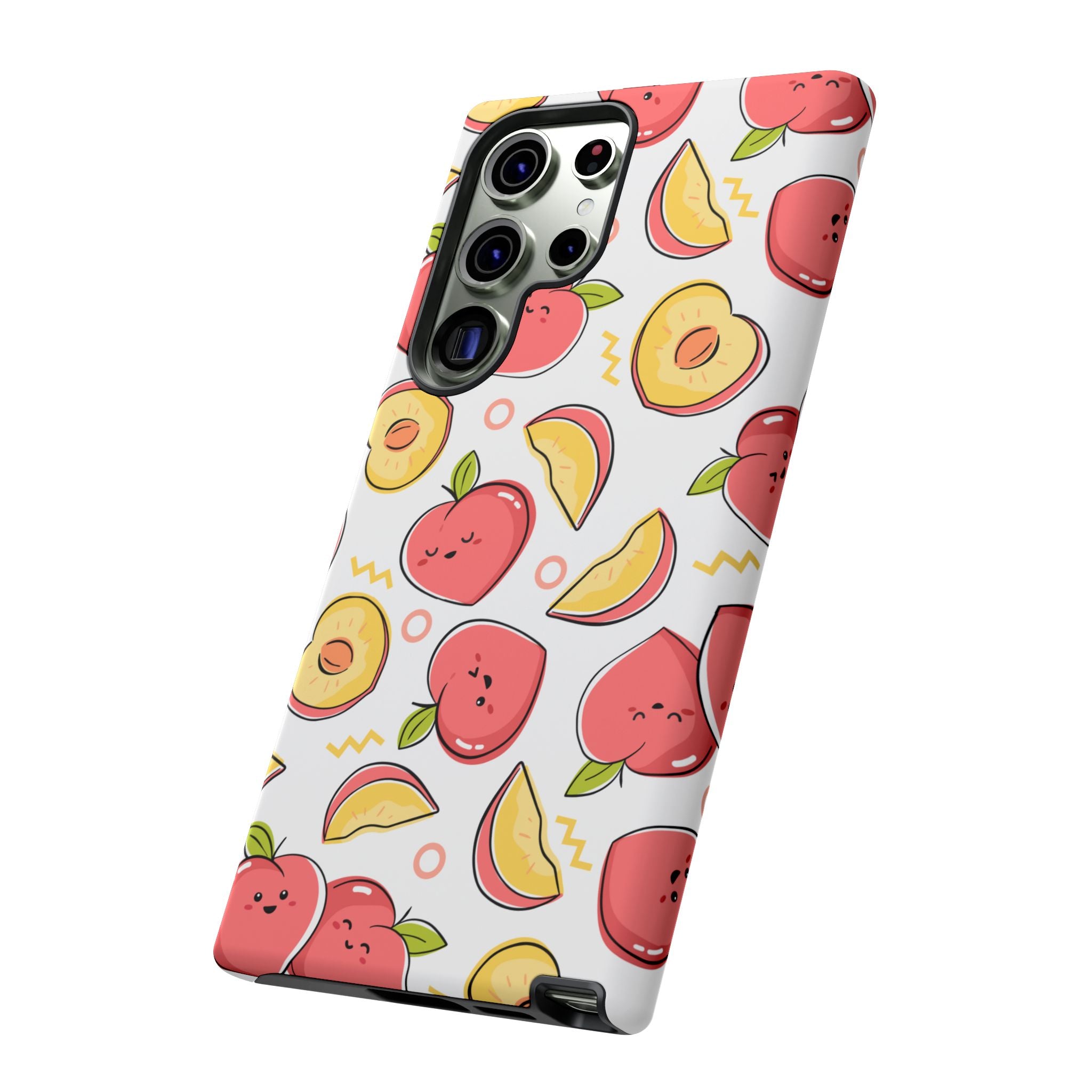 Phone Cases - Peach Patterned Tough Cases