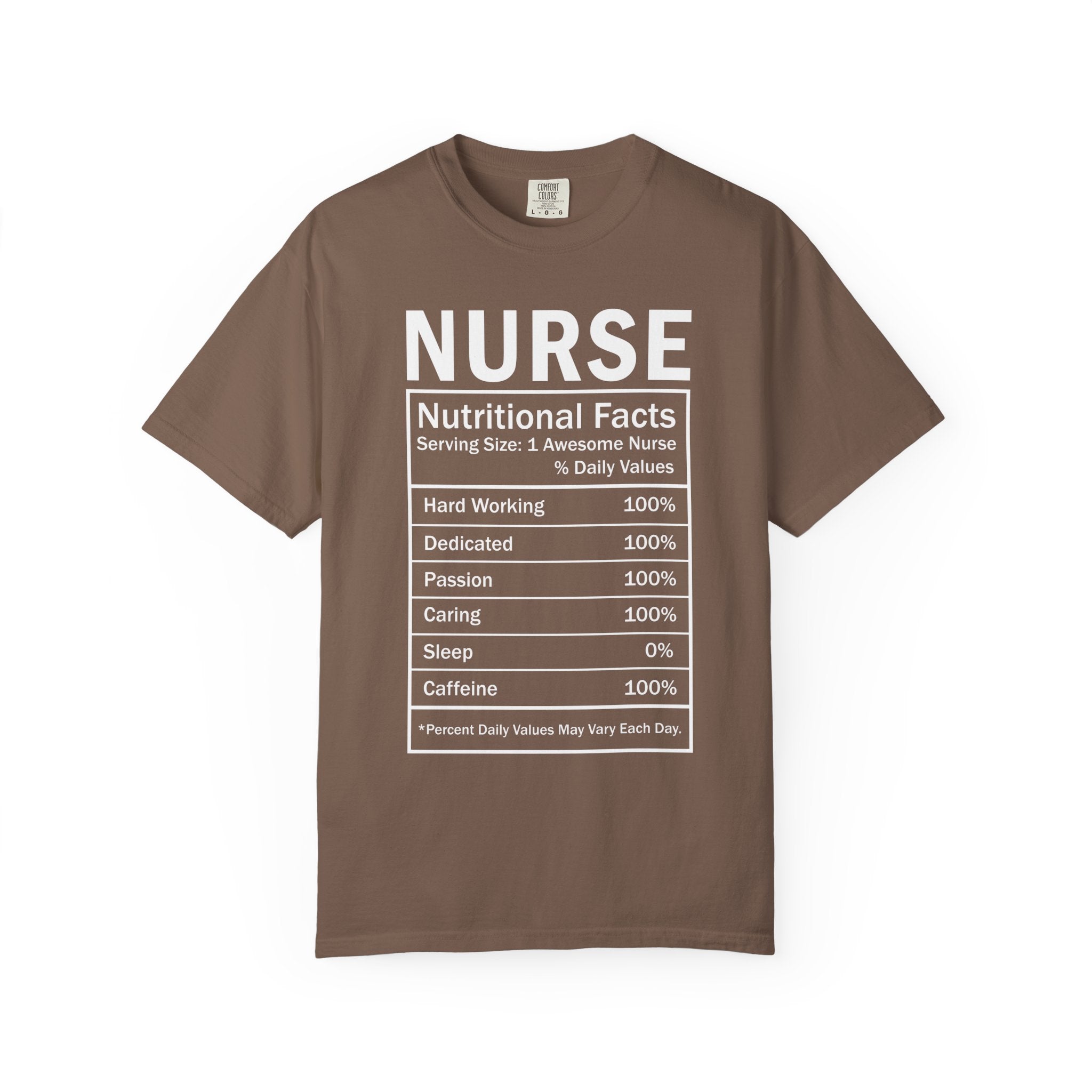Nurse Nutritional Facts T-shirt