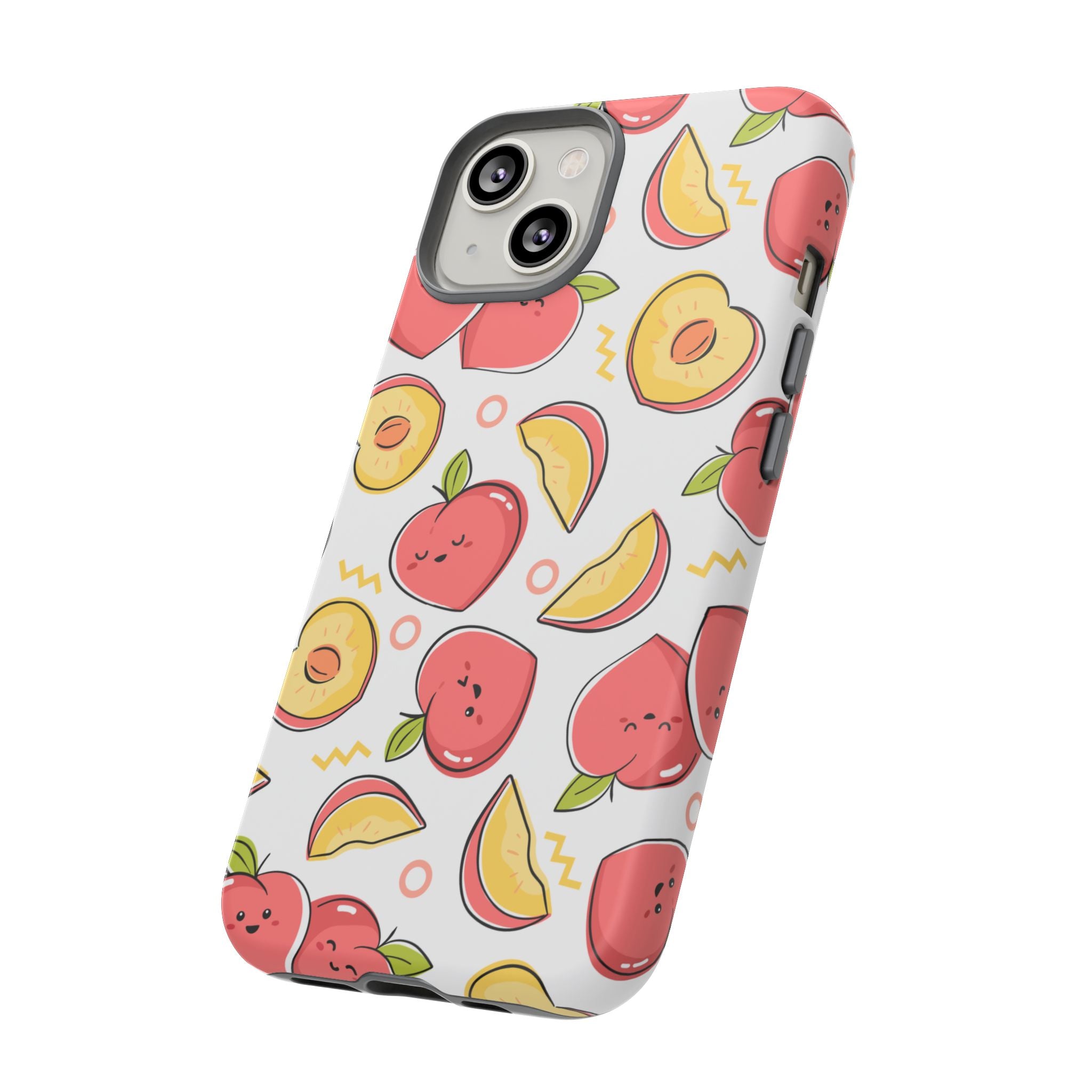 Phone Cases - Peach Patterned Tough Cases
