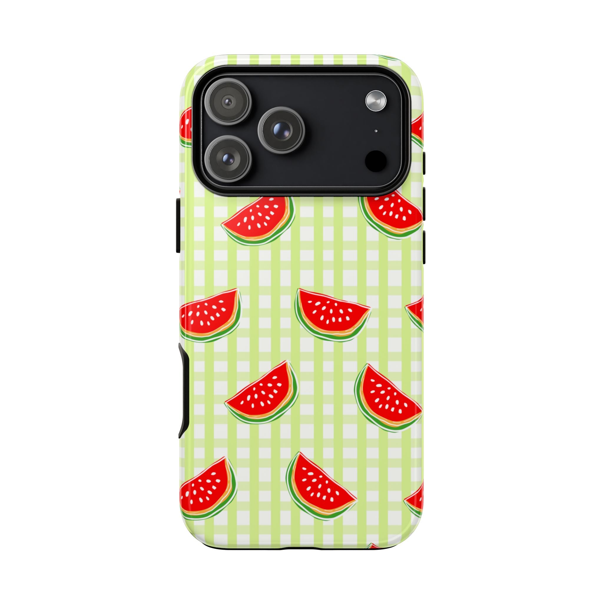 Green Plaided Pattern Watermelon