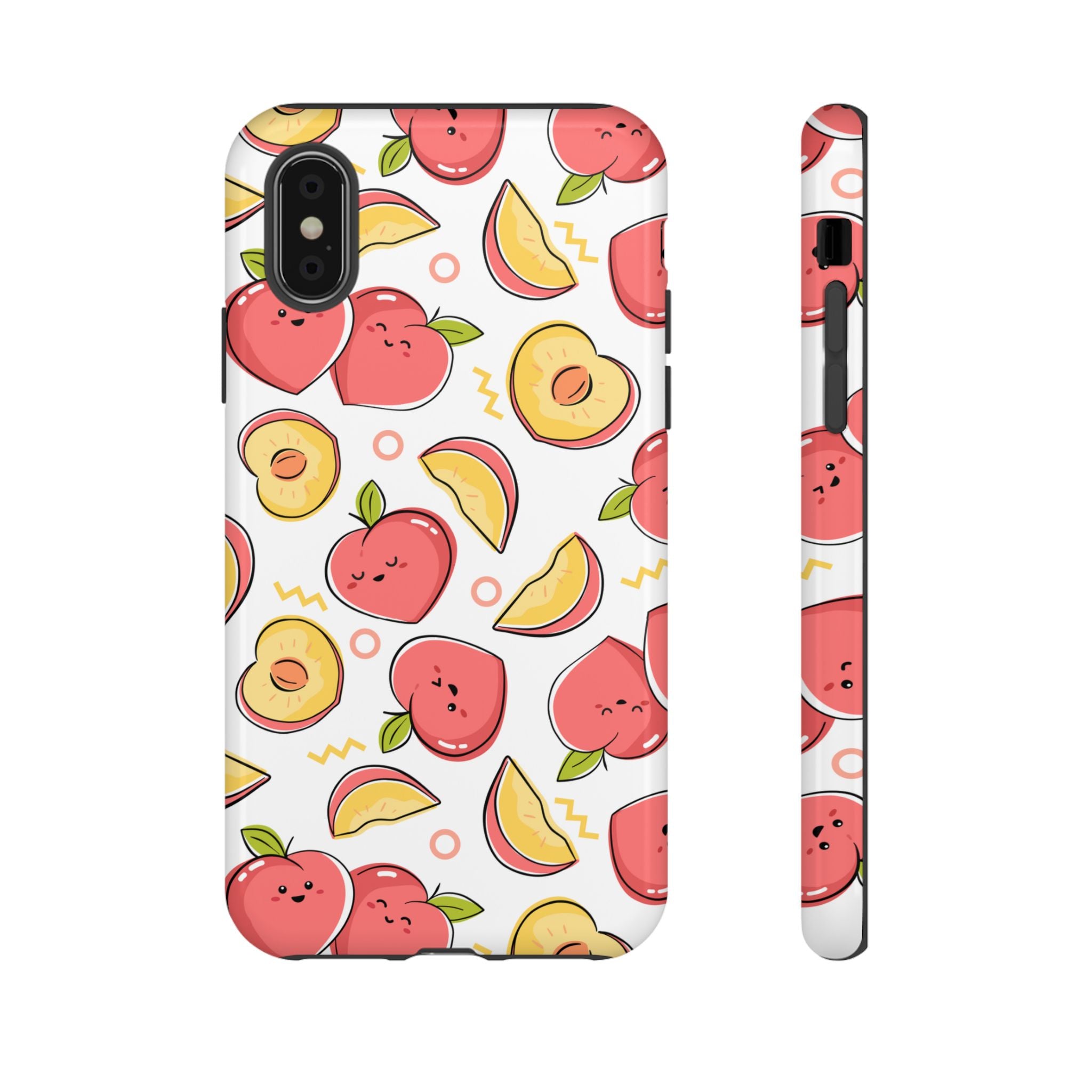 Phone Cases - Peach Patterned Tough Cases