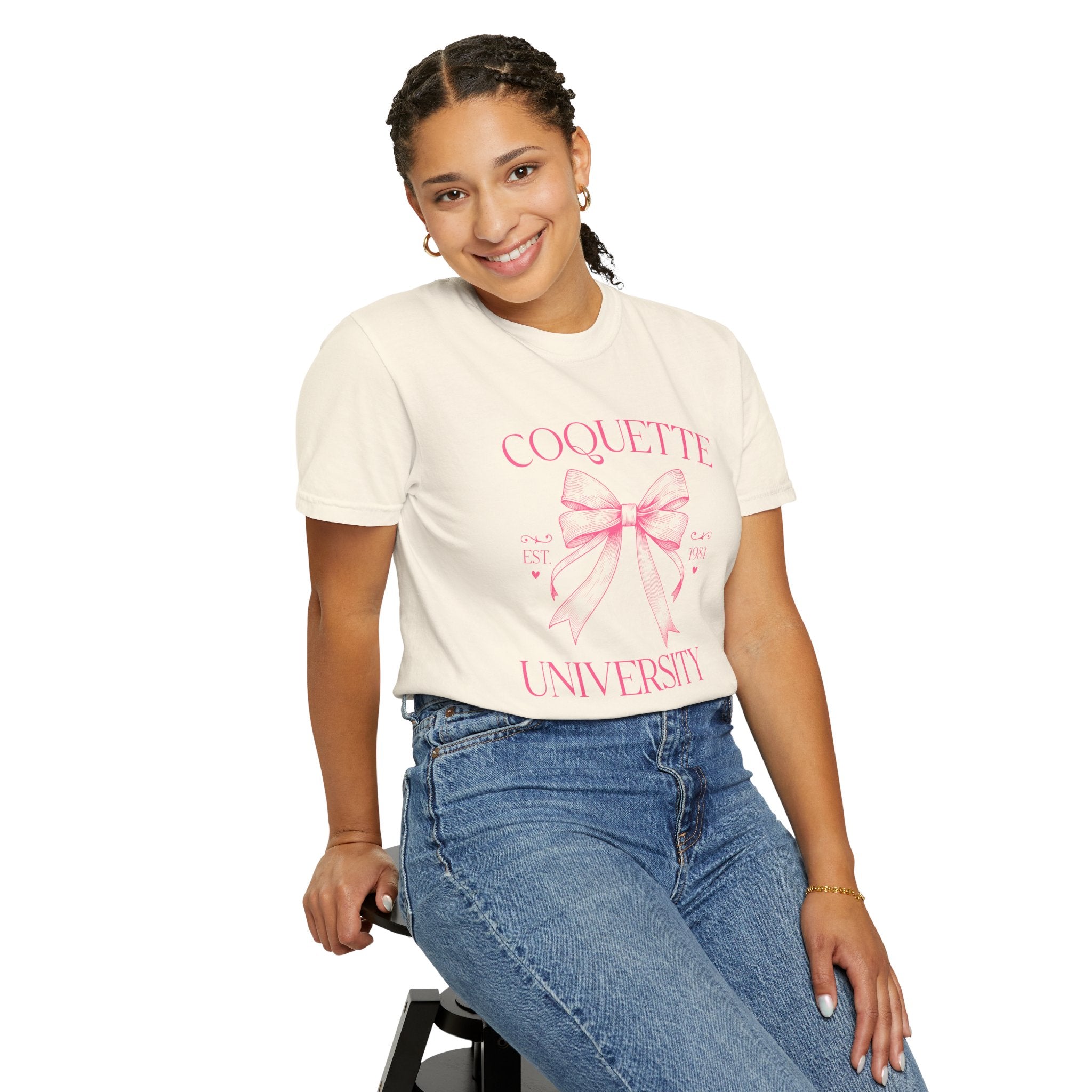 Pink Bow Coquette Graphic T-Shirt