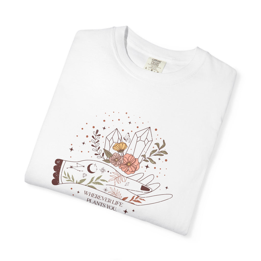 Celestial Boho Floral Graphic T-Shirt