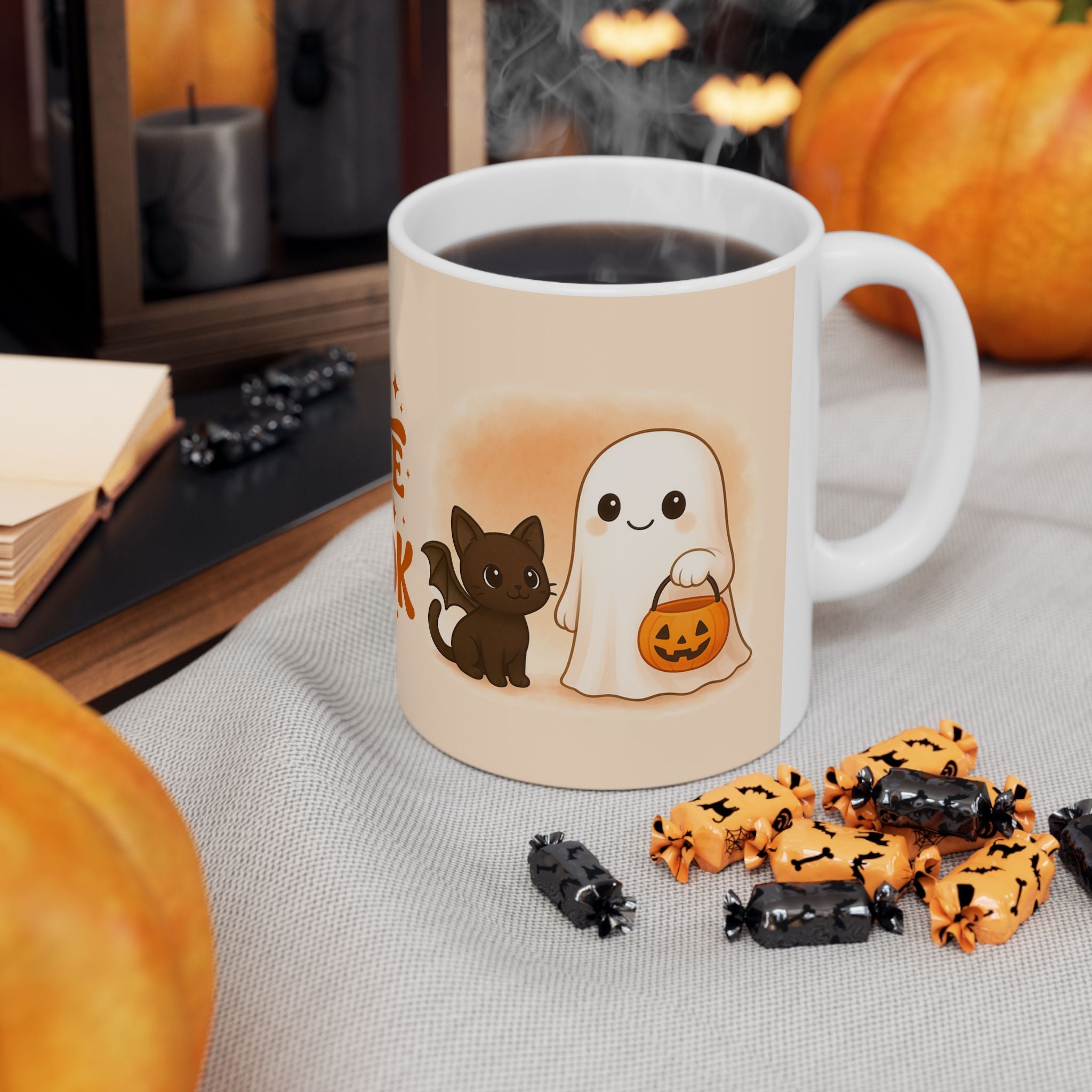 Too Cute to Spook Halloween Ceramic Mug
