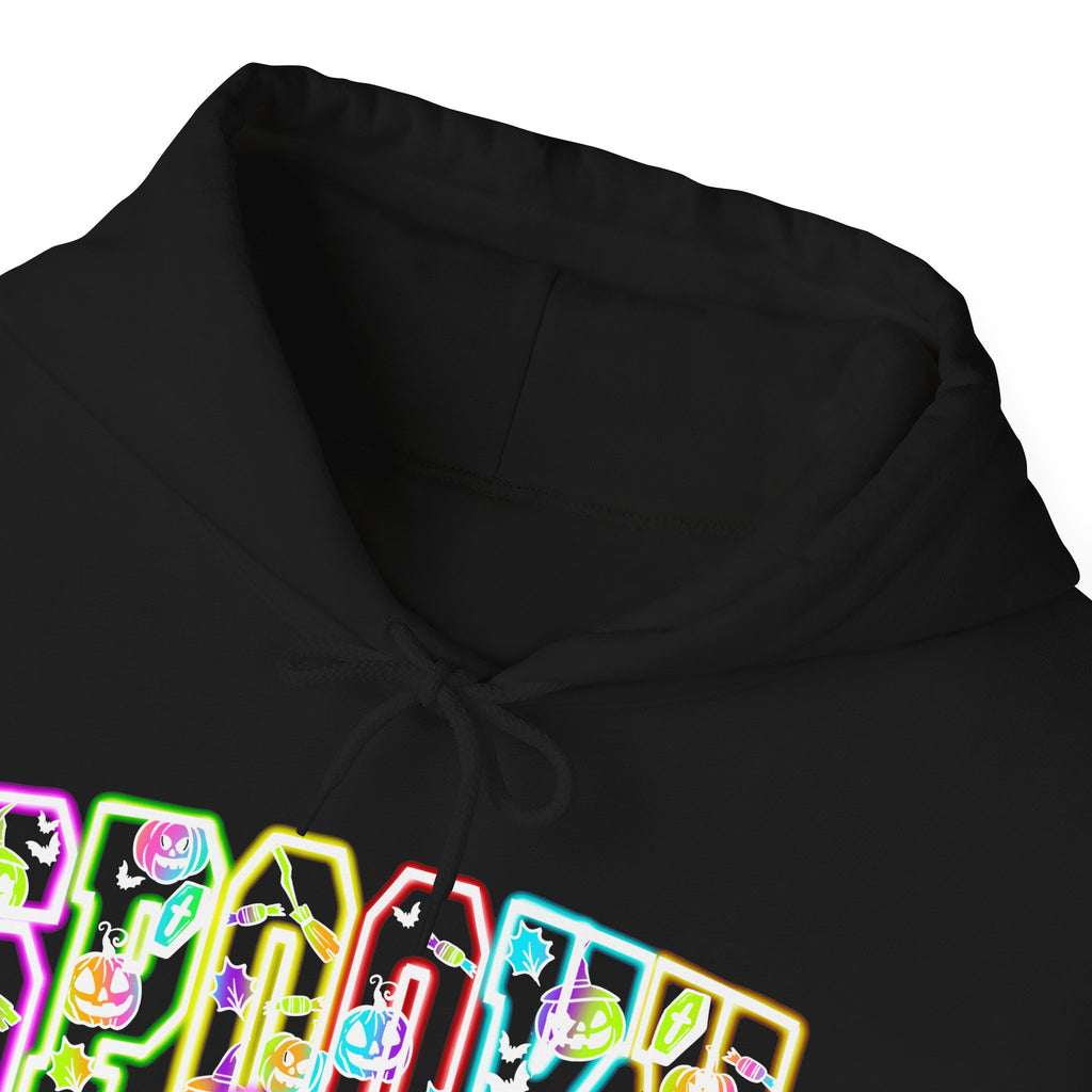 Spooky Neon Hoodie for Halloween
