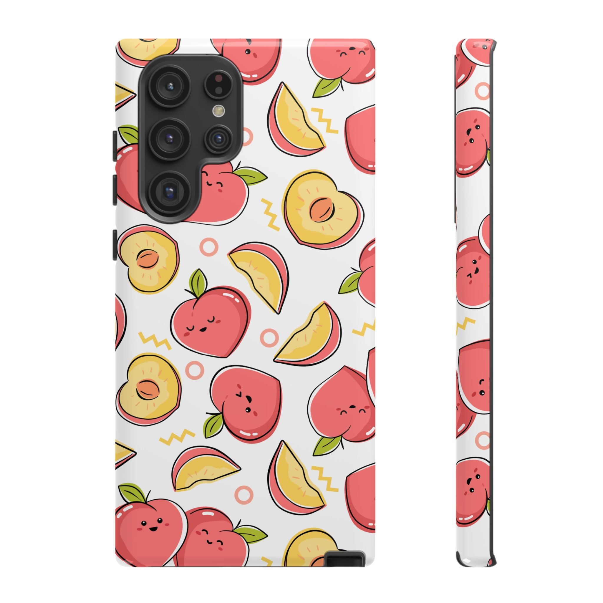 Phone Cases - Peach Patterned Tough Cases