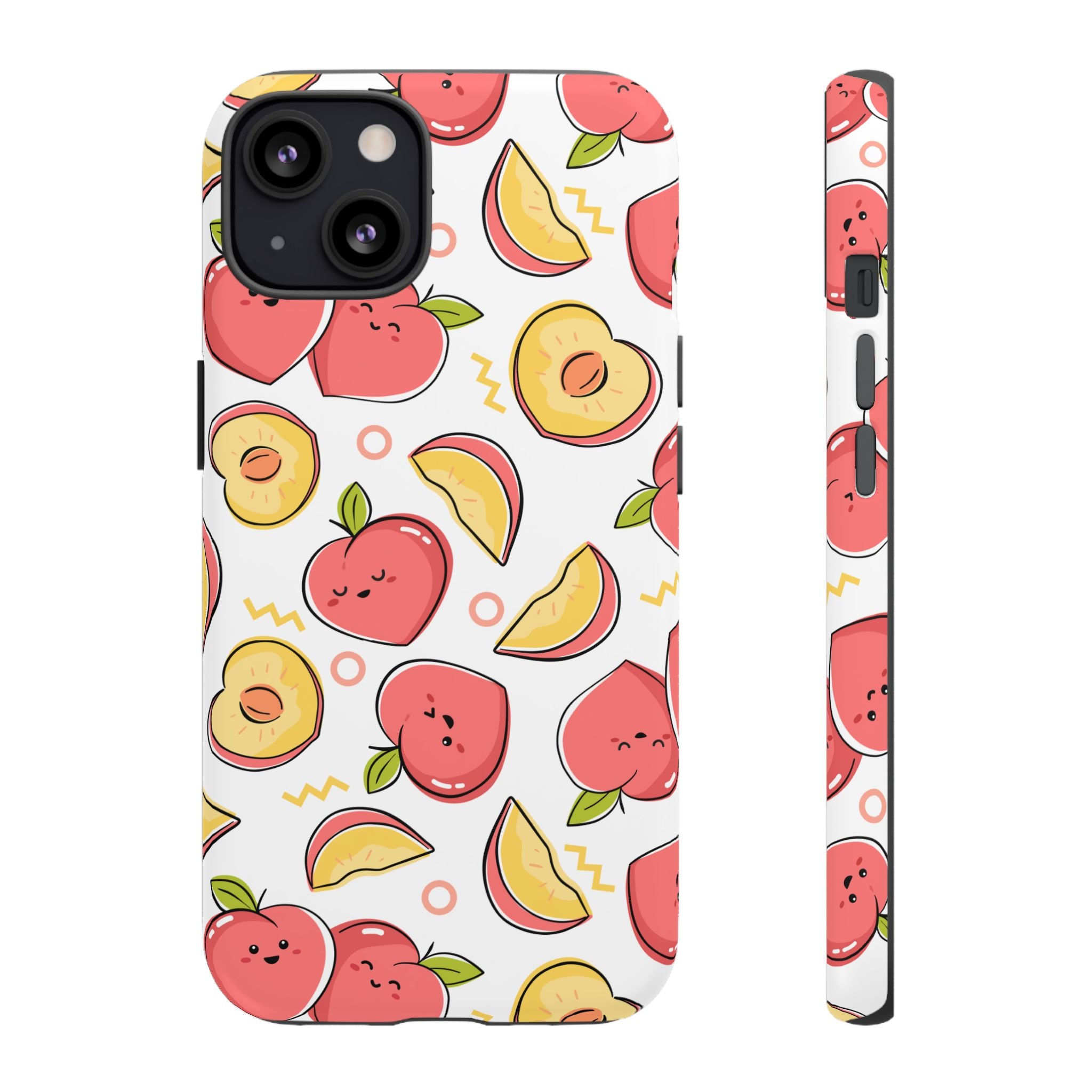 Phone Cases - Peach Patterned Tough Cases