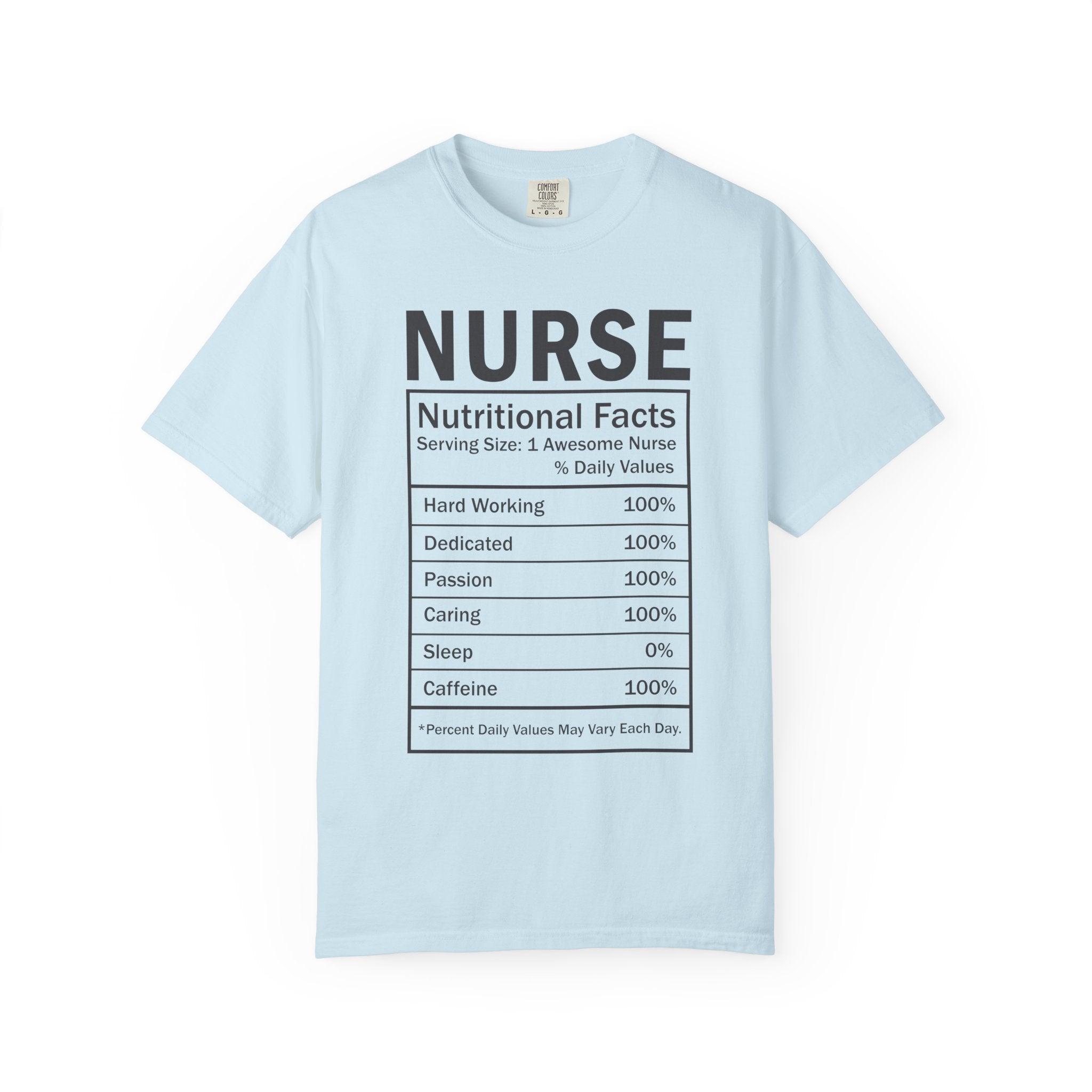 Nurse Nutritional Facts T-shirt