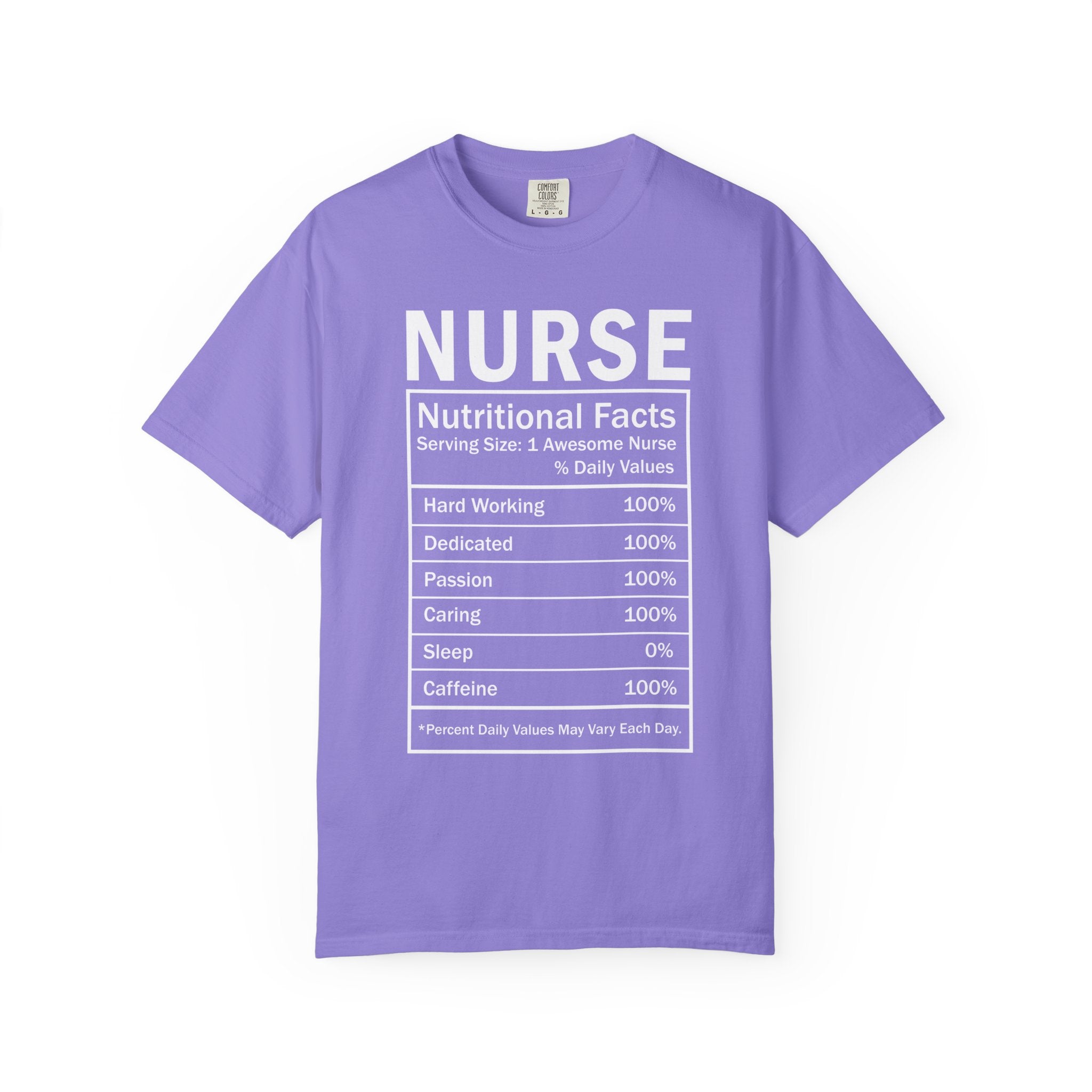 Nurse Nutritional Facts T-shirt