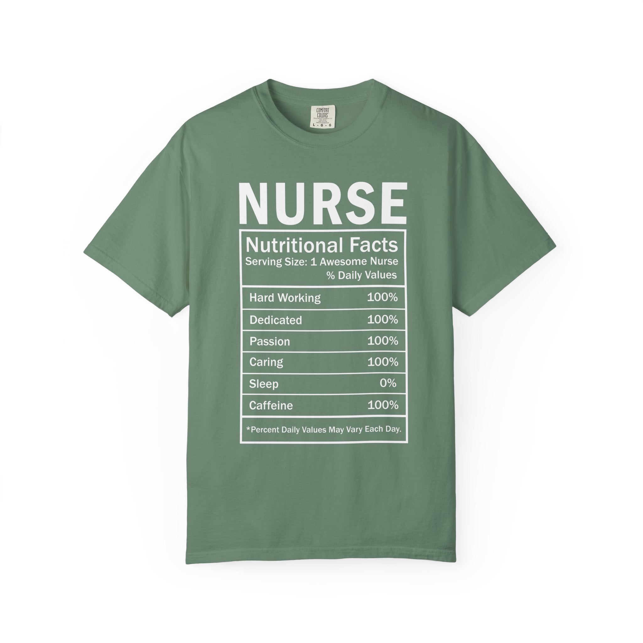 Nurse Nutritional Facts T-shirt